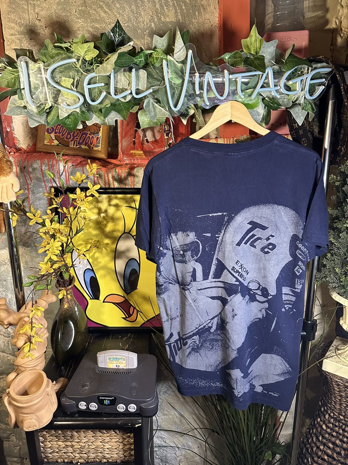 NASCAR × Vintage Rare Vintage 1992 Nascar All Over Print Promo Tshirt Size US XL / EU 56 / 4 - 4 Thumbnail