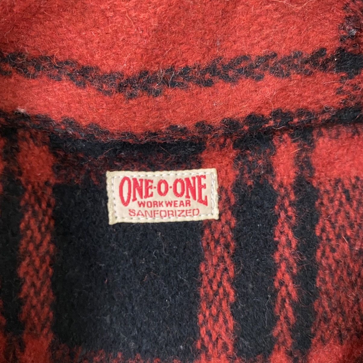 Vintage ONE O ONE WORKWEAR WOOL TARTAN DESIGN ZIPPER JACKET Size US M / EU 48-50 / 2 - 6 Thumbnail