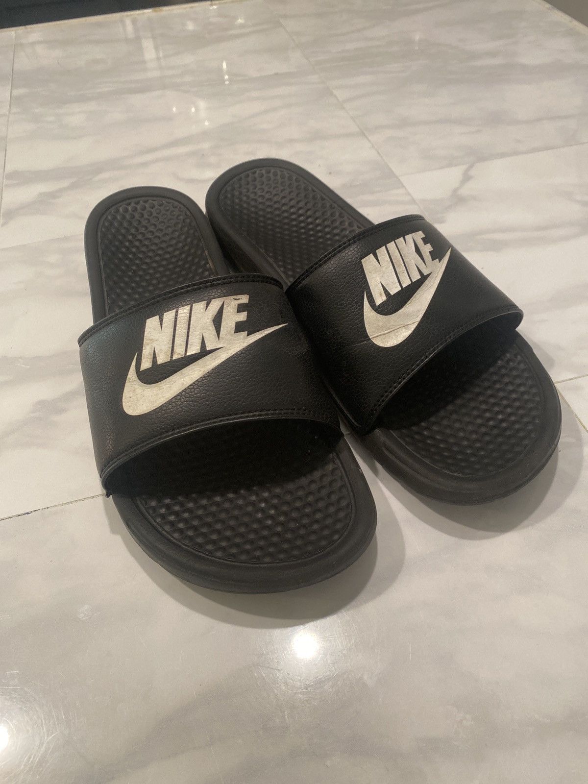 smiley nike slides