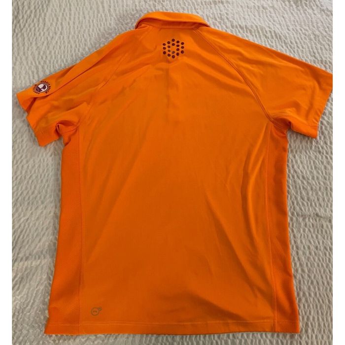 Puma Rickie Fowler Orange Pebble Beach Rainbow Golf Shirt | Grailed