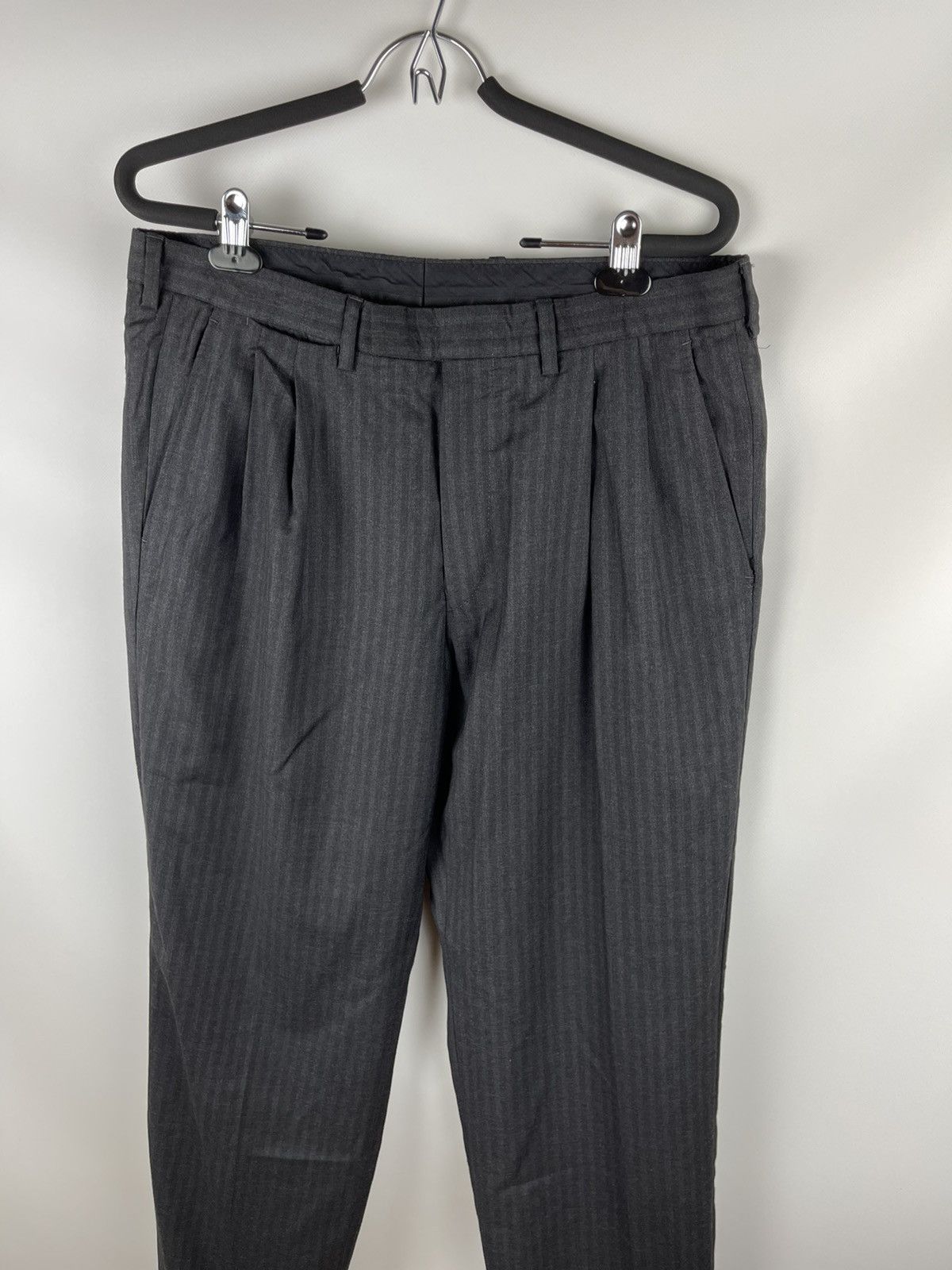 Givenchy Givenchy Paris wool striped grey trousers pants Size 40R - 5 Thumbnail