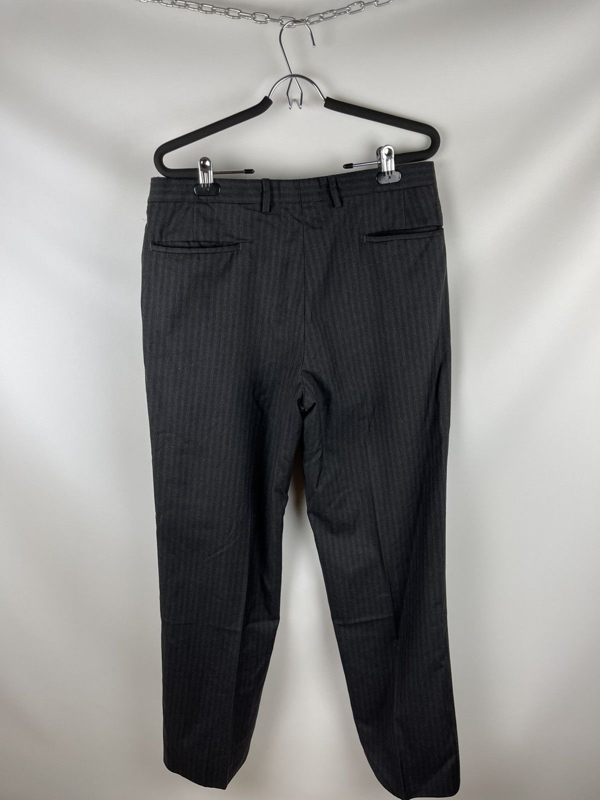 Givenchy Givenchy Paris wool striped grey trousers pants Size 40R - 7 Thumbnail