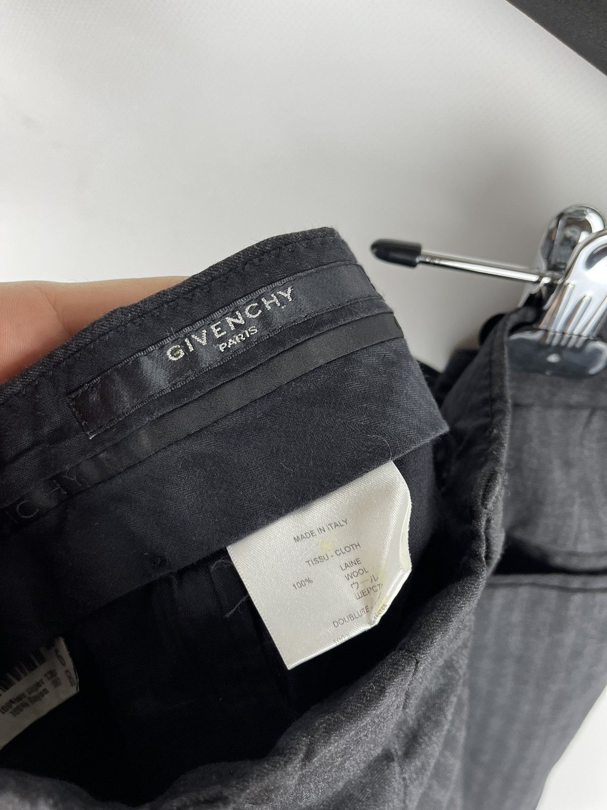 Givenchy Givenchy Paris wool striped grey trousers pants Size 40R - 8 Thumbnail