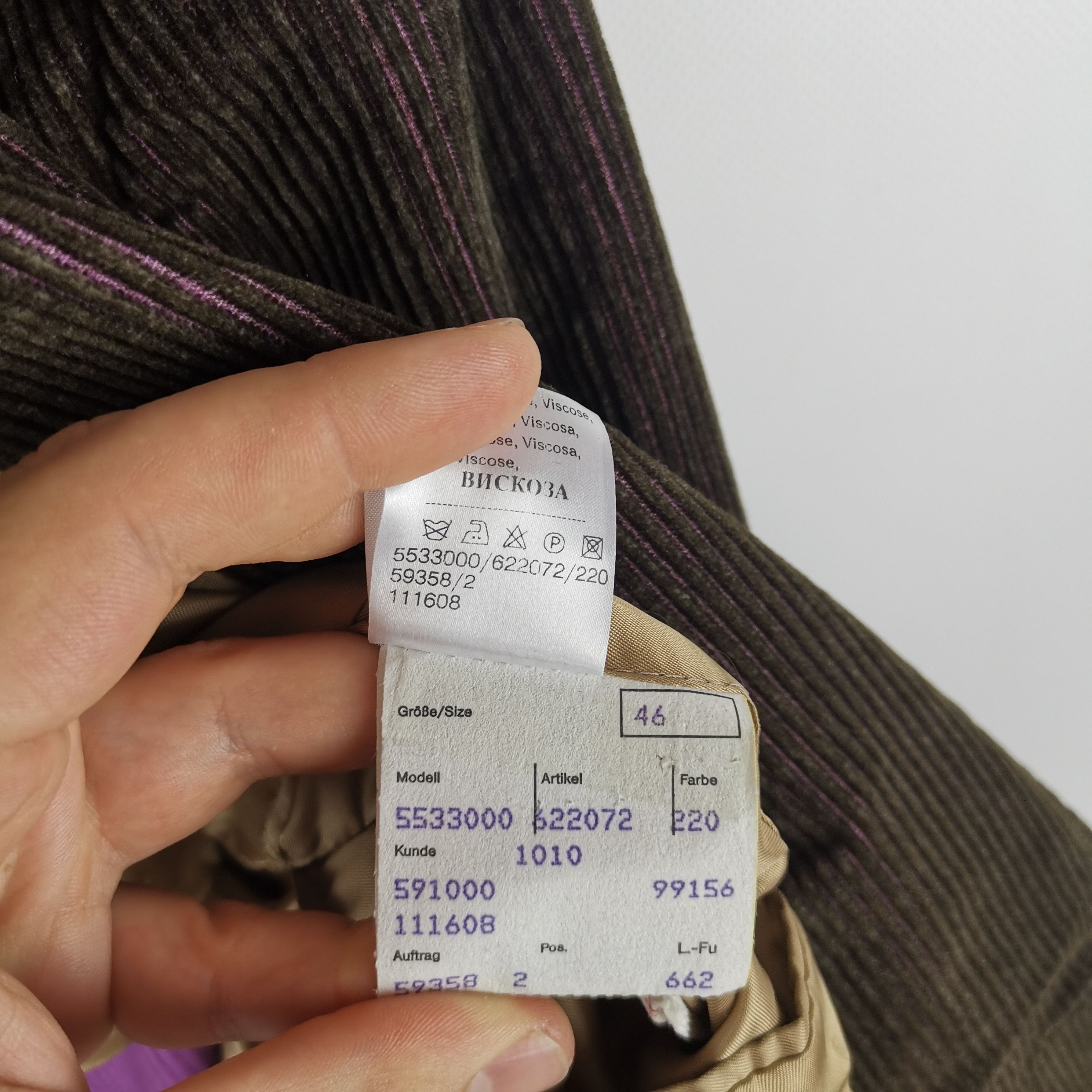 TONI GARD Toni Gard airweight brown corduroy classic blazer size 46 Size 46R - 7 Thumbnail