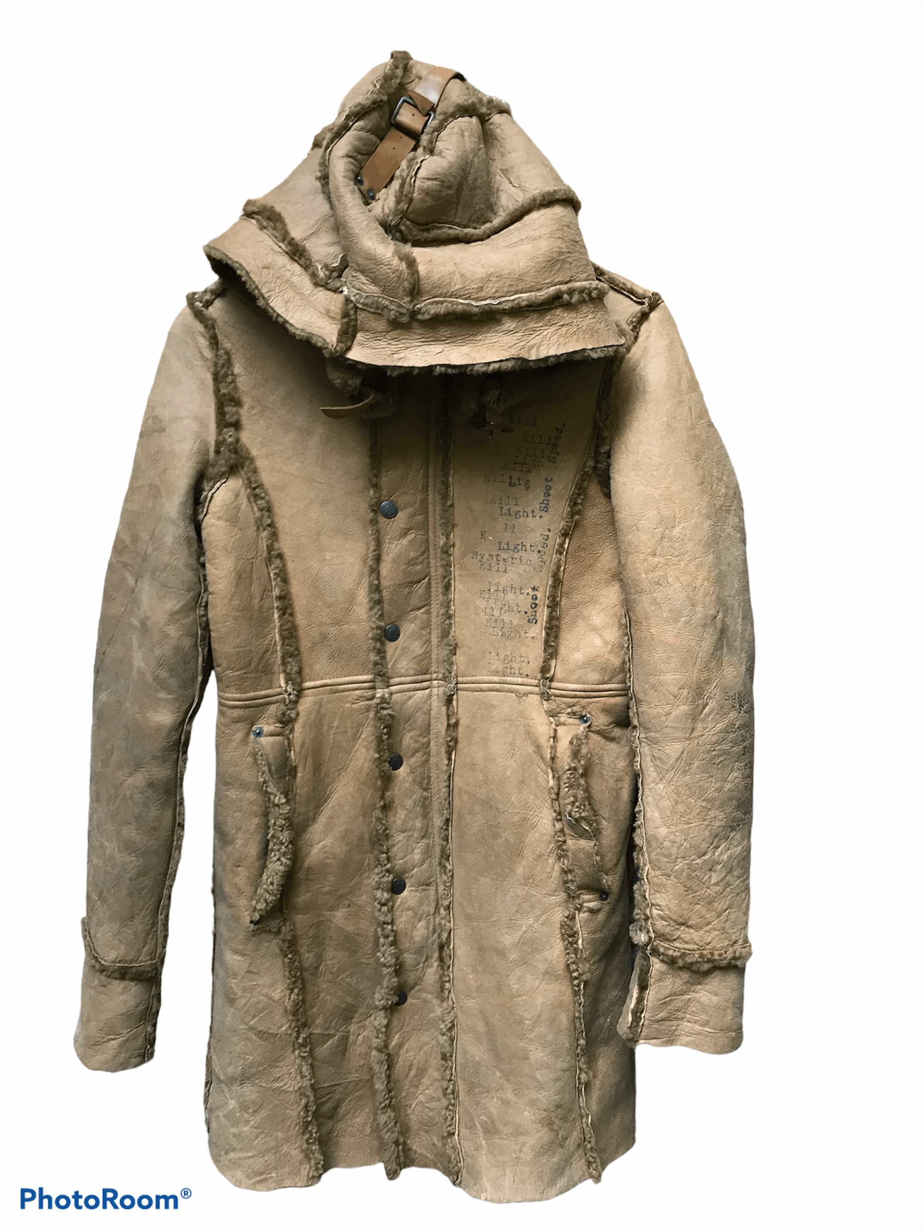 Hysteric Glamour Hysteric Glamour Leather Shearling Hooded Warm Jacket Size XS / US 0-2 / IT 36-38 - 1 Thumbnail