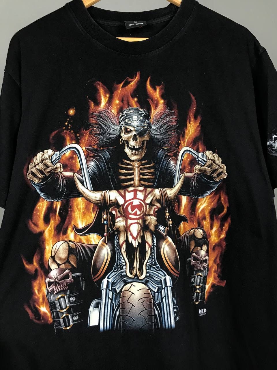 Vintage Skulls vintage rock overprinted tee Size US XL / EU 56 / 4 - 4 Thumbnail