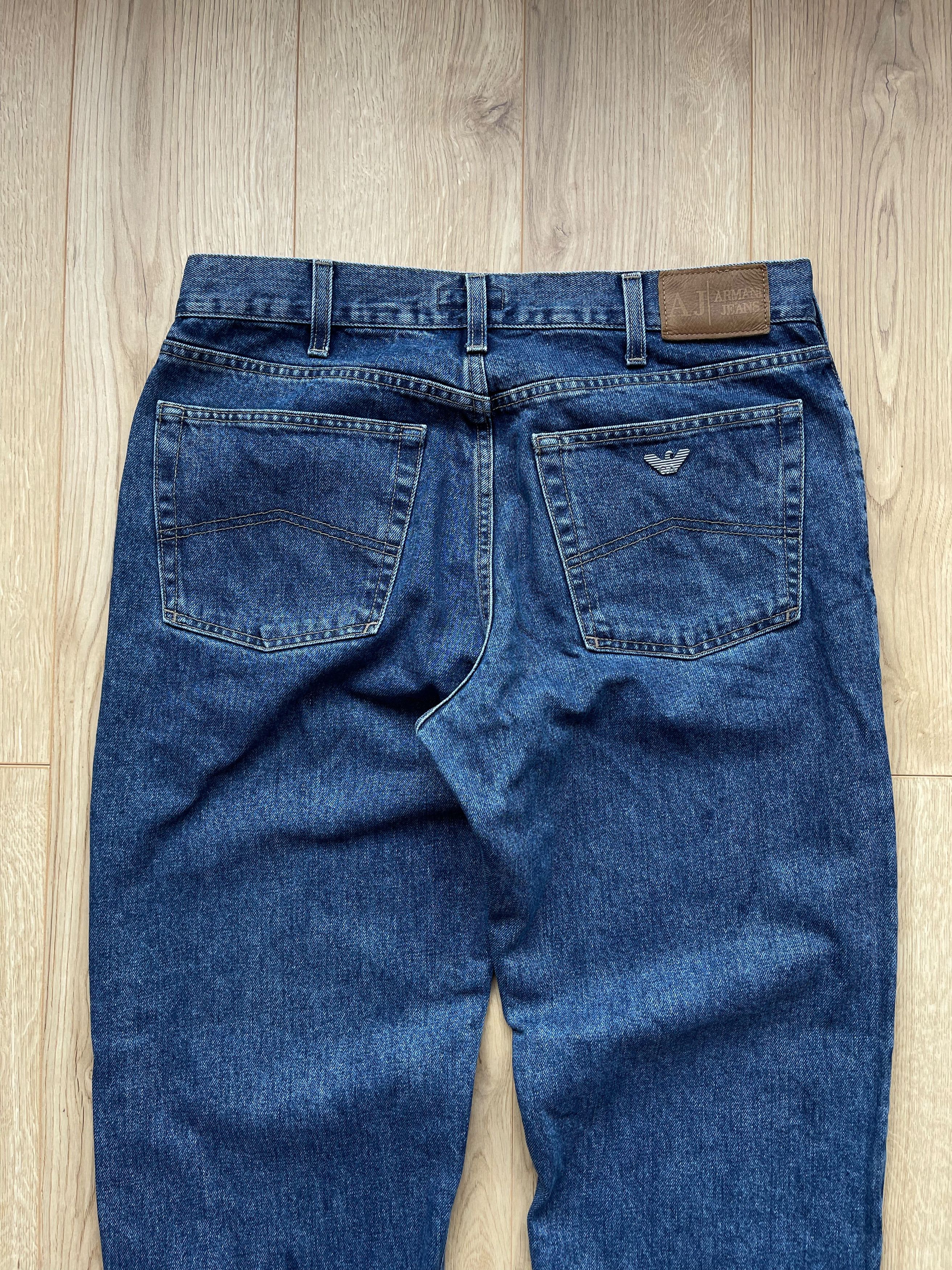 Armani × Giorgio Armani × Vintage Vintage Armani Jeans Blue Washed Denim Pants 34 Size US 34 / EU 50 - 7 Thumbnail