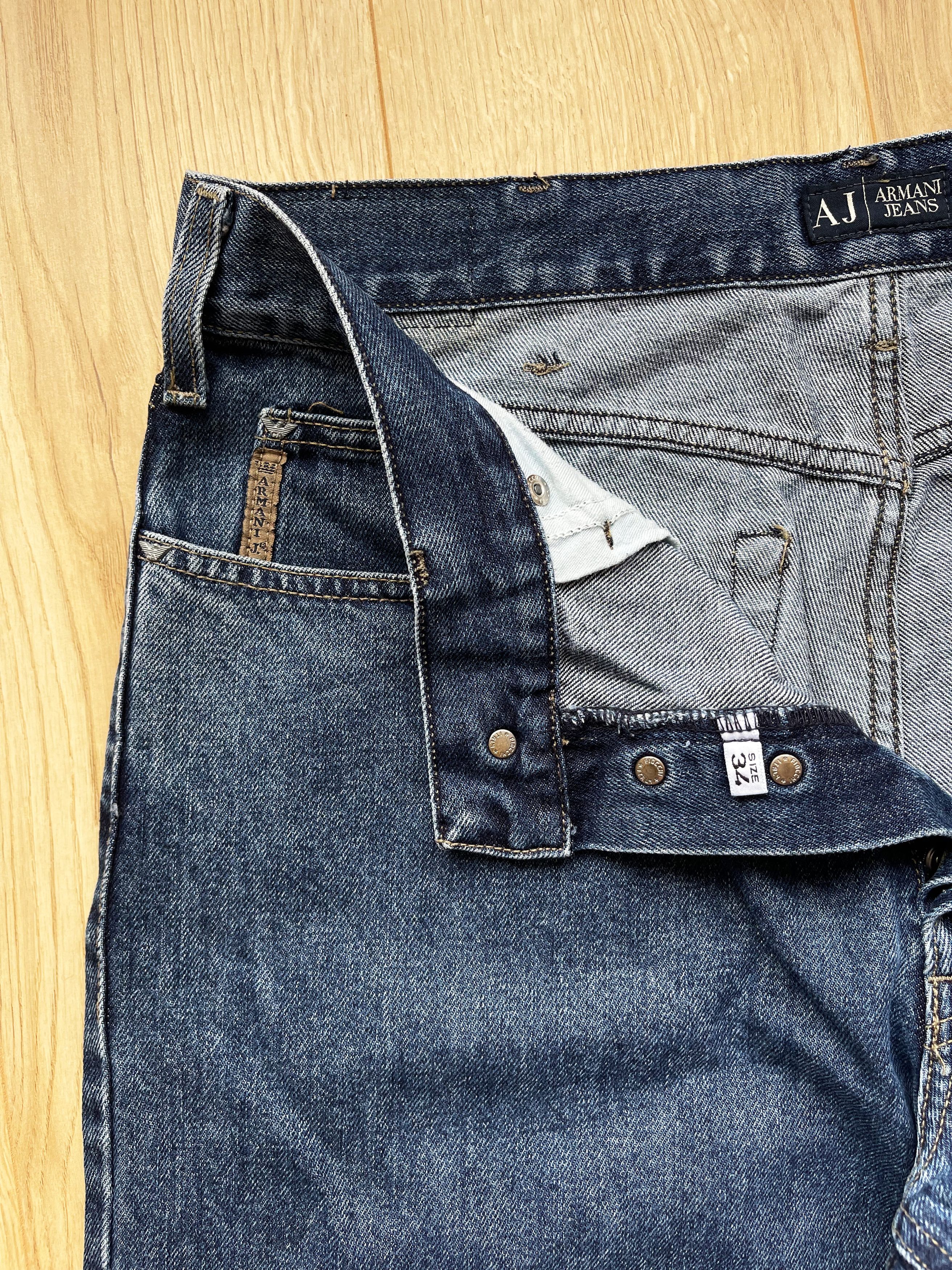 Armani × Giorgio Armani × Vintage Vintage Armani Jeans Blue Washed Denim Pants 34 Size US 34 / EU 50 - 5 Thumbnail