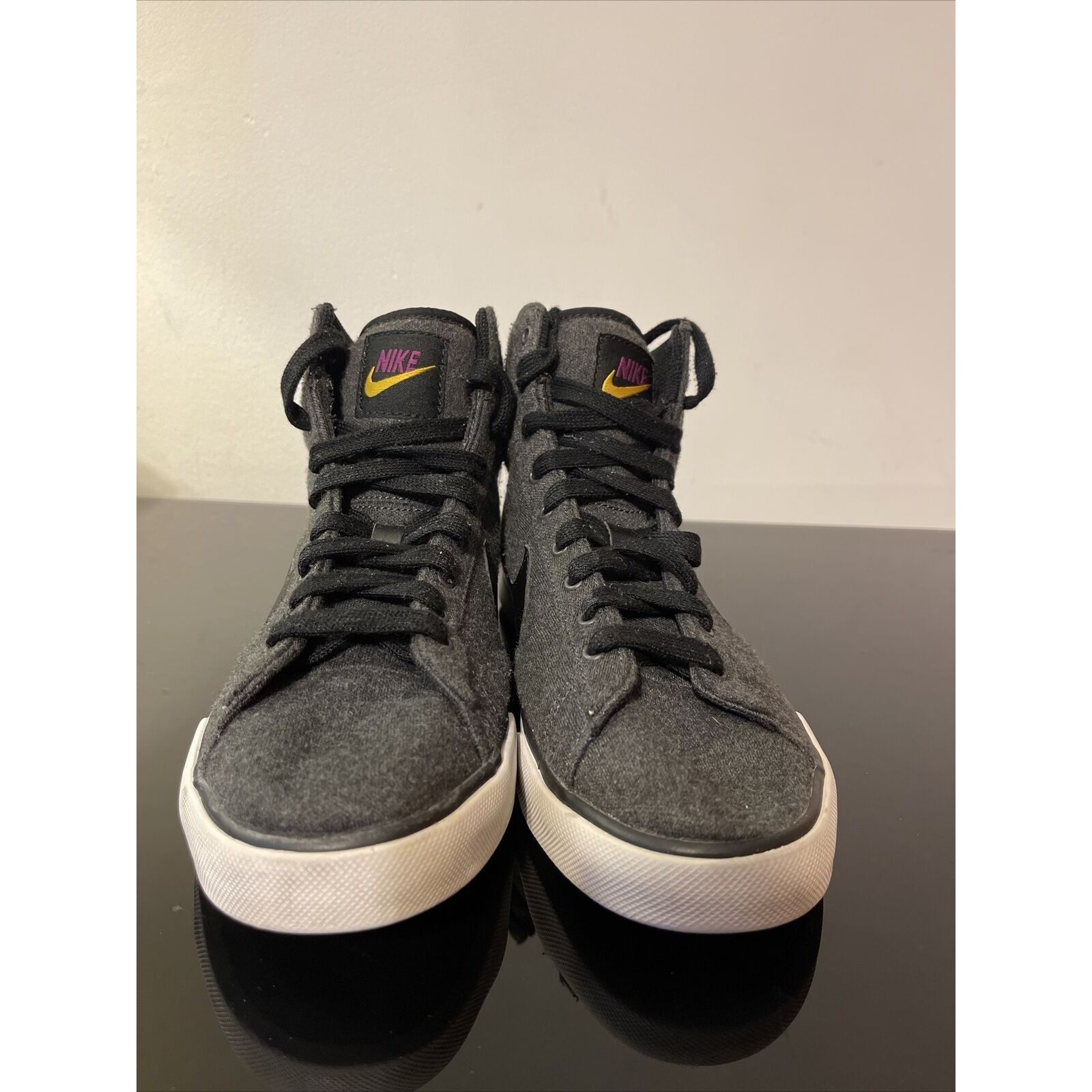 Nike Sweet popular Classic High Black/Grey/Purple/Yellow (416173-017) Womens Size 10