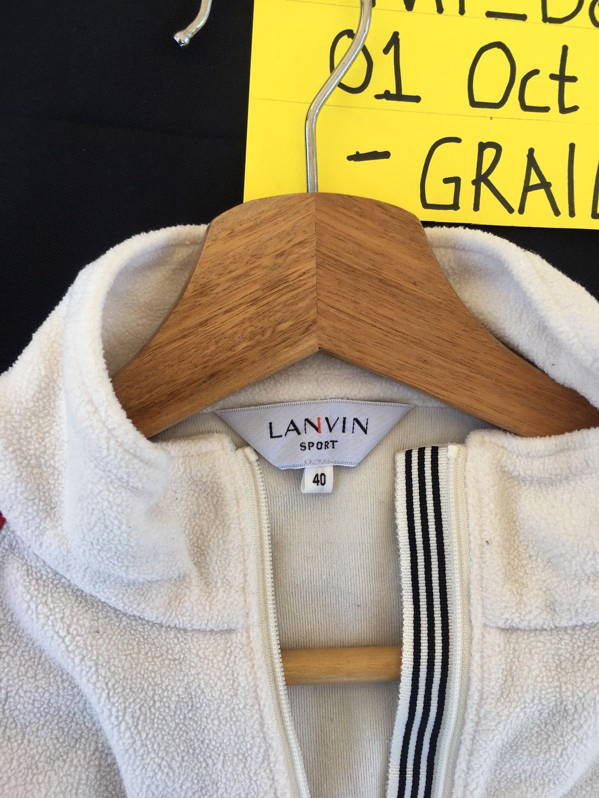 Lanvin Rare Vintage 90s Lanvin Big Logo Fleece Sweater Size US M / EU 48-50 / 2 - 8 Thumbnail