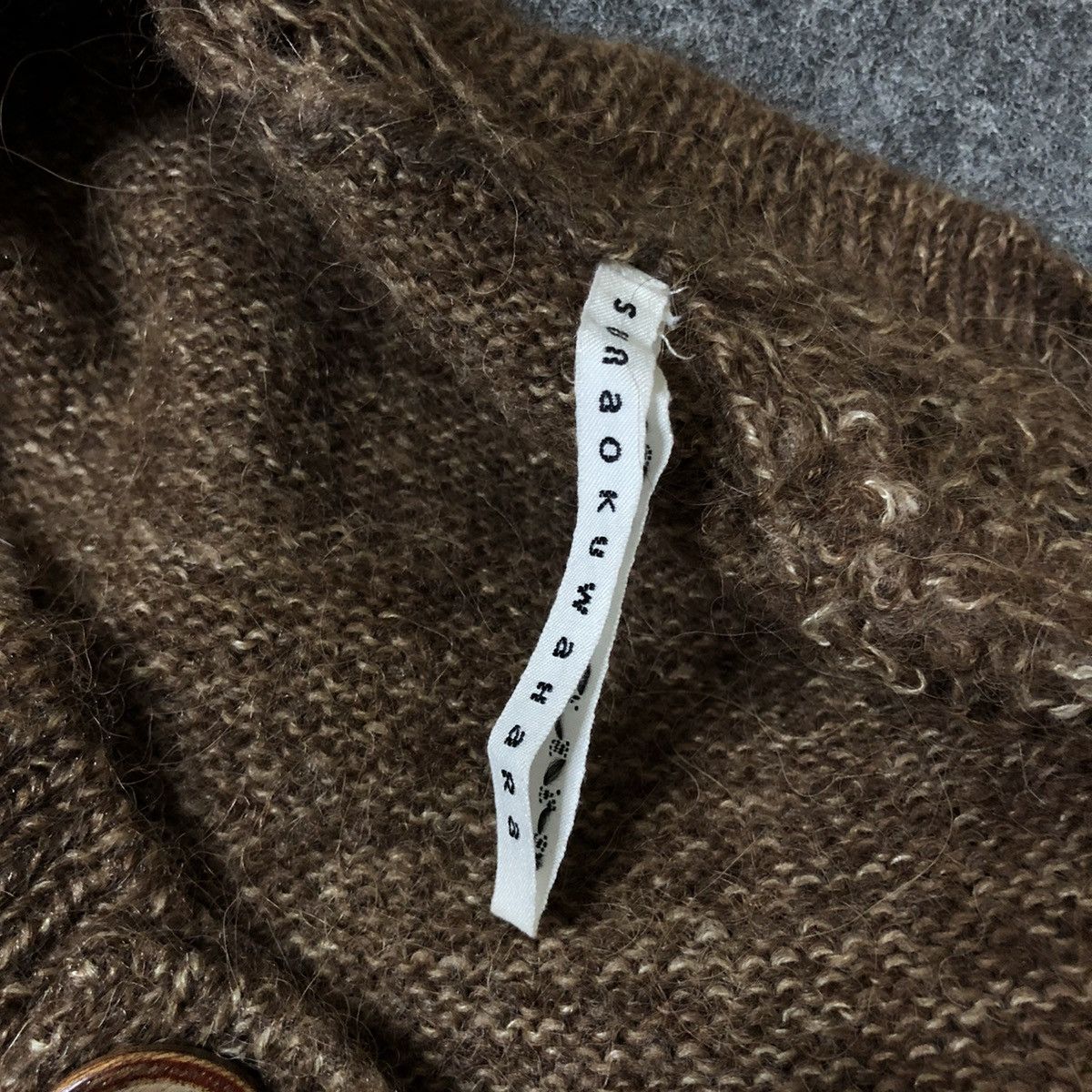Issey Miyake × Sunao Kuwahara Sunao Kuwahara Mixed Knit Cardigan sheer and chunky alpaca Size M / US 6-8 / IT 42-44 - 7 Thumbnail