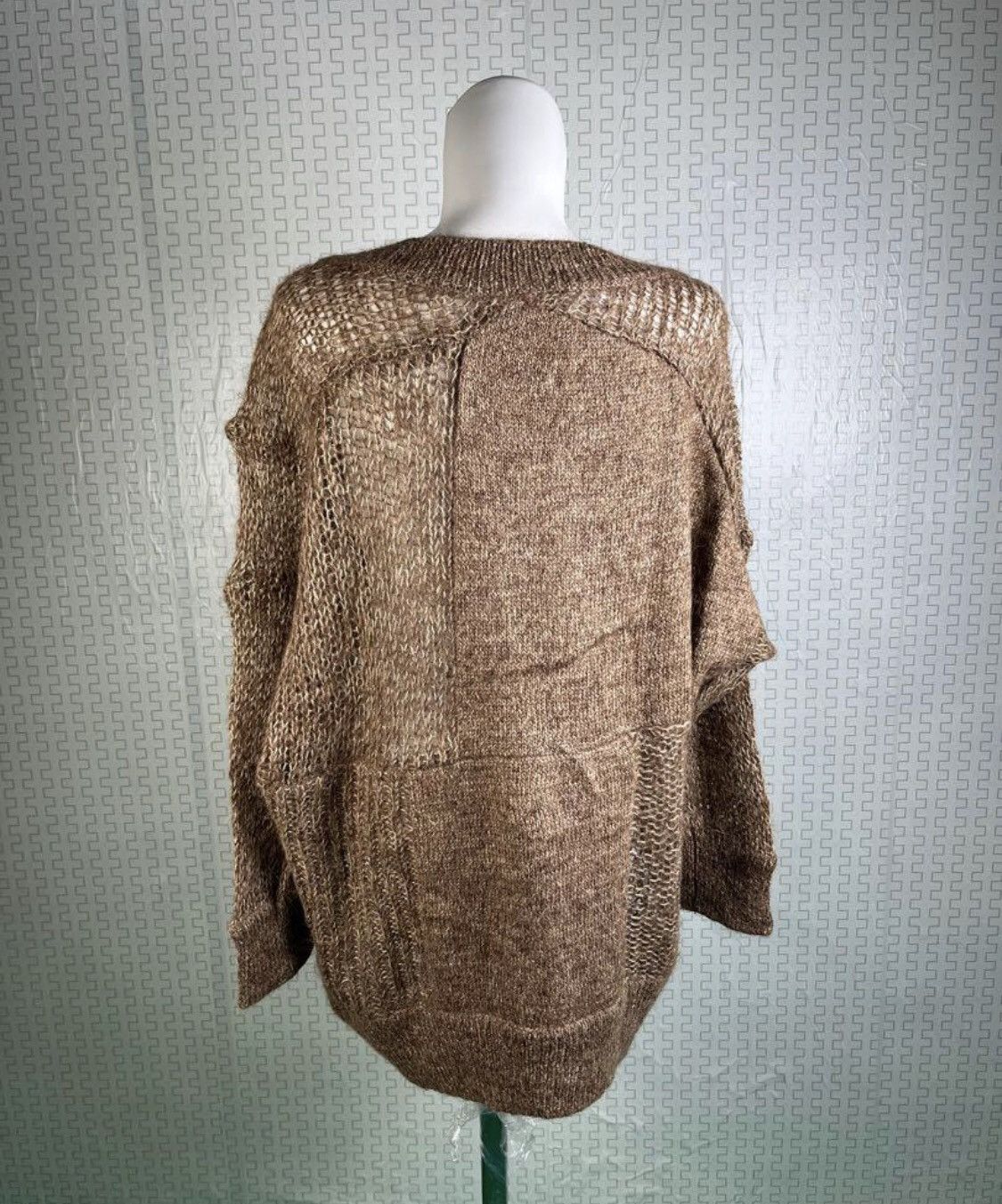 Issey Miyake × Sunao Kuwahara Sunao Kuwahara Mixed Knit Cardigan sheer and chunky alpaca Size M / US 6-8 / IT 42-44 - 3 Thumbnail