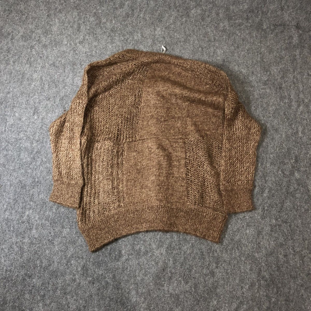 Issey Miyake × Sunao Kuwahara Sunao Kuwahara Mixed Knit Cardigan sheer and chunky alpaca Size M / US 6-8 / IT 42-44 - 6 Thumbnail