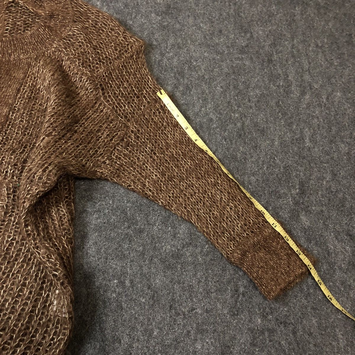 Issey Miyake × Sunao Kuwahara Sunao Kuwahara Mixed Knit Cardigan sheer and chunky alpaca Size M / US 6-8 / IT 42-44 - 12 Thumbnail