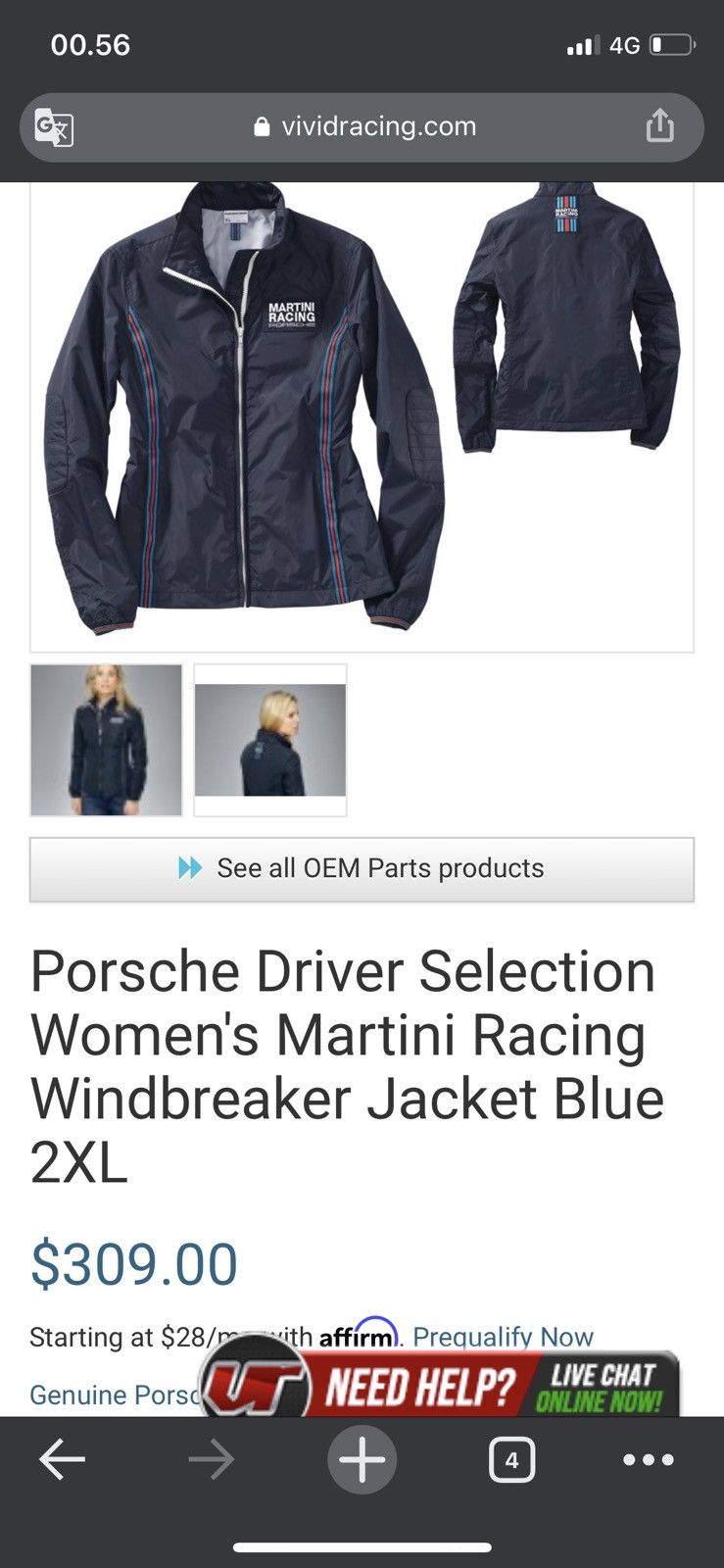 Gear for Sports × Porsche Design Porsche Driver Selection Women's Martini Racing Size M / US 6-8 / IT 42-44 - 16 Thumbnail