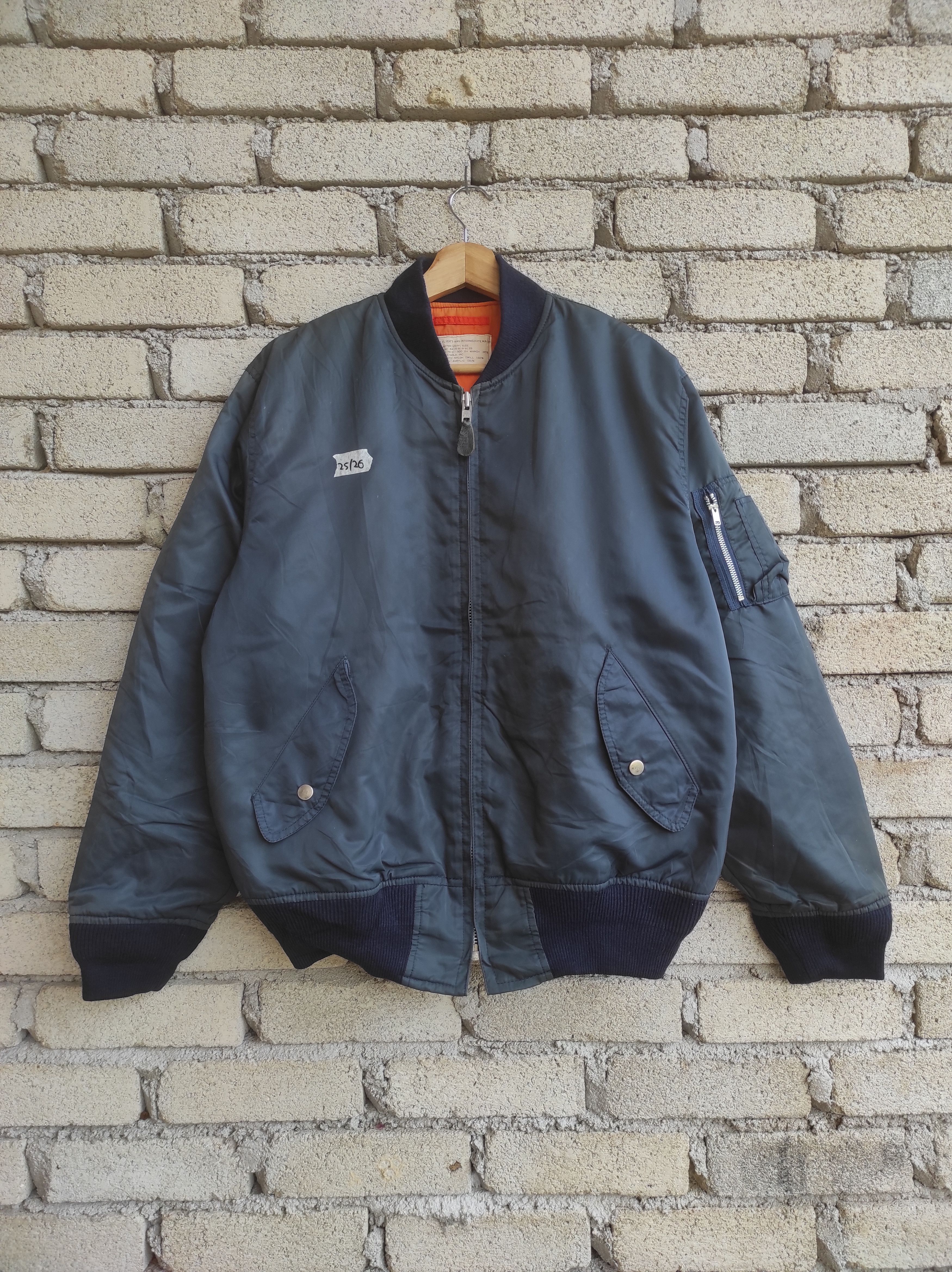 alpha tk gold inc flyers ma 10 bomber jacket sun faded