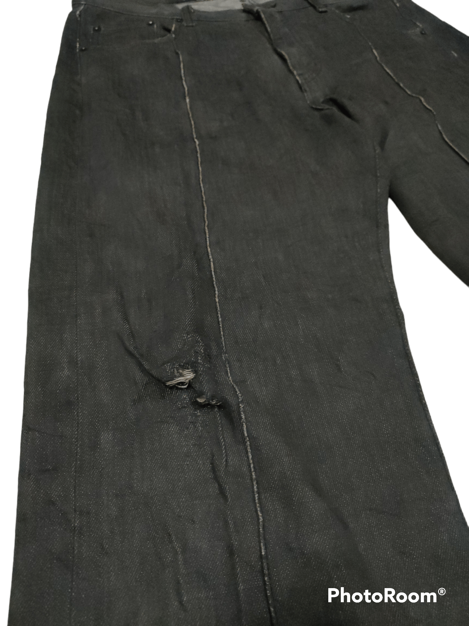 If Six Was Nine × Japanese Brand × Neighborhood Distressed NBHD Selvedge Jeans Size US 35 - 10 Thumbnail