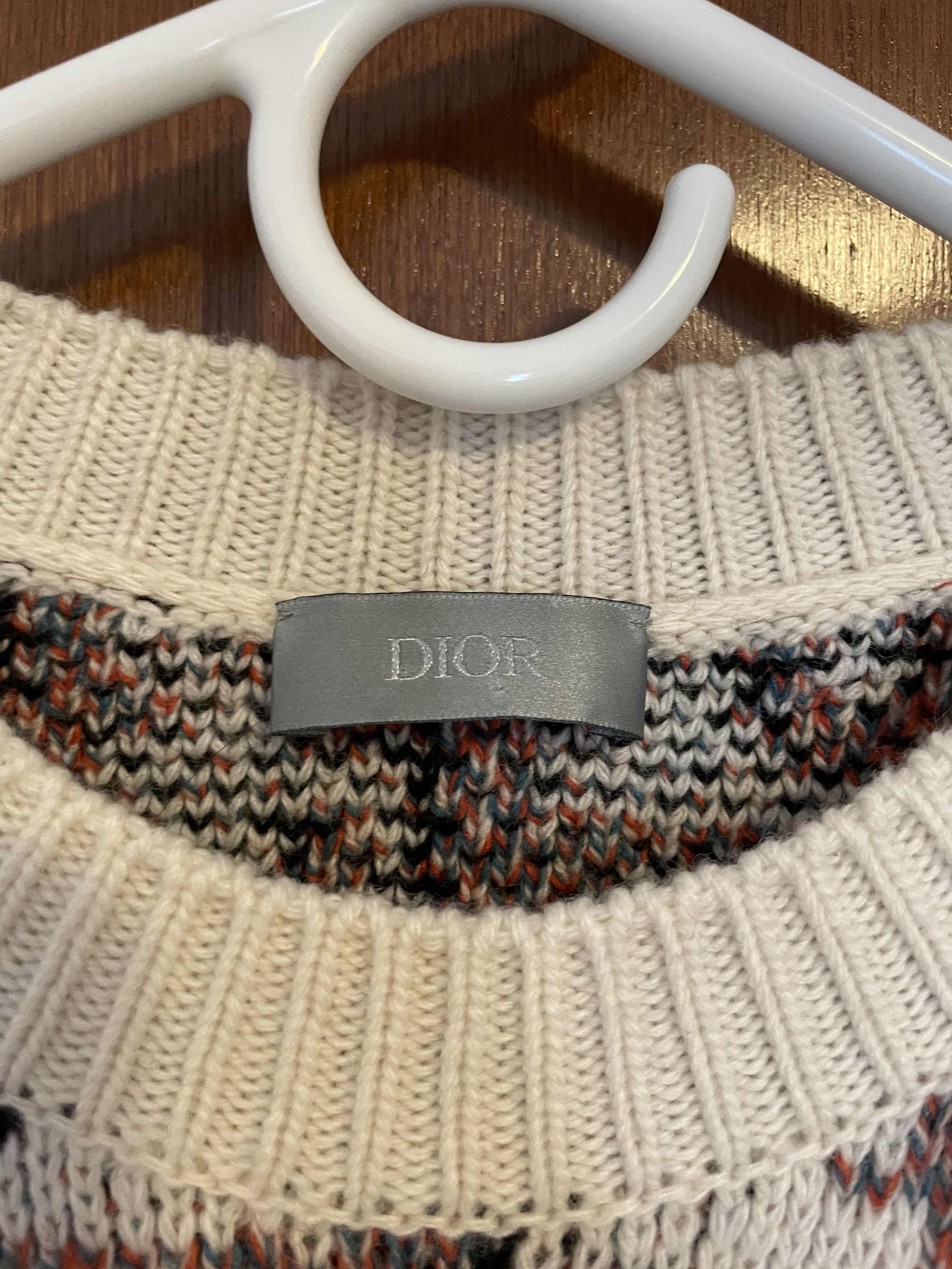 Dior DIOR MEN Oblique Jacquard Crew Neck Wool Cashmere Pullover Size US S / EU 44-46 / 1 - 4 Thumbnail