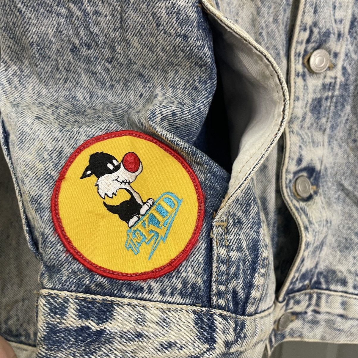Big John × Vintage 💥80s BIG JOHN BLEACH DENIM BUTTON JACKET Size US M / EU 48-50 / 2 - 7 Thumbnail
