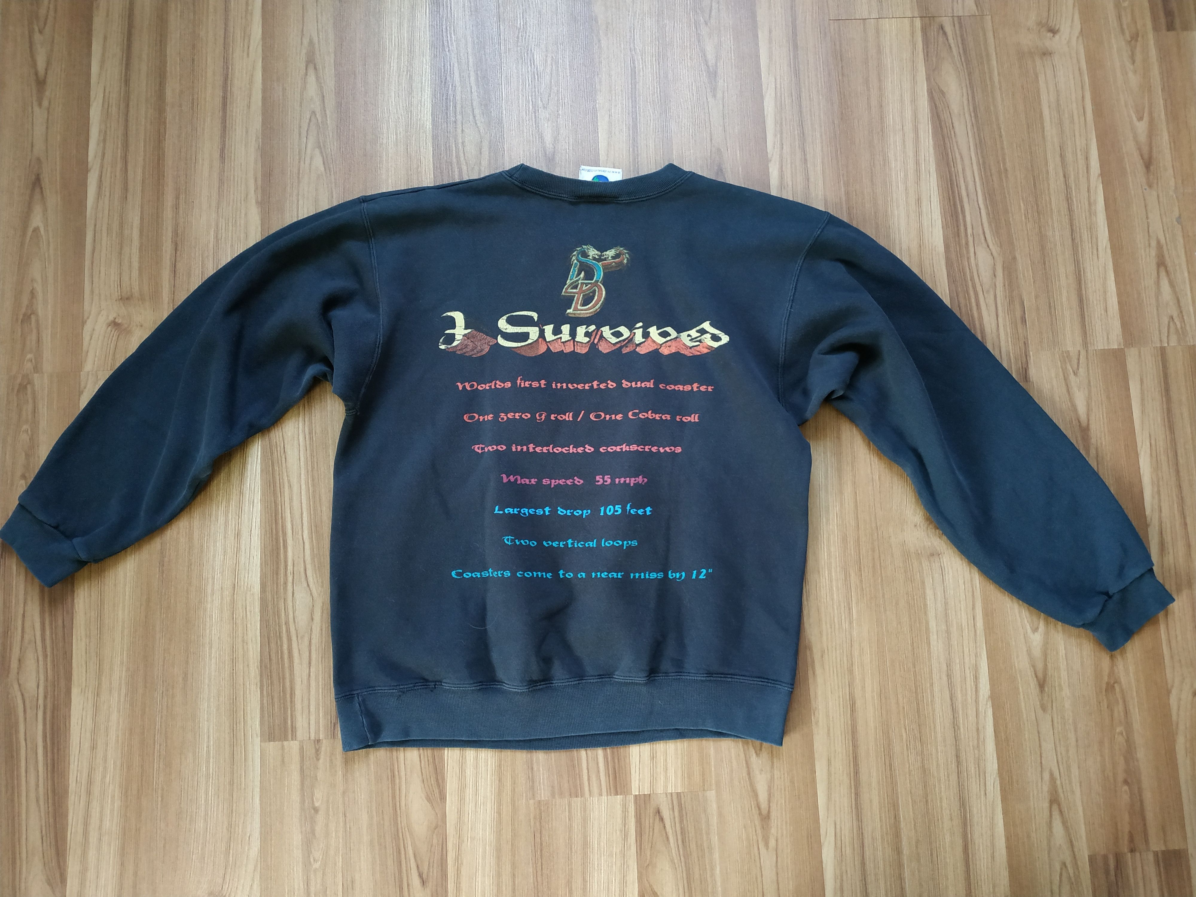 Vintage Vintage Dueling Dragons Universal Studios Sweatshirt Liquid Size US M / EU 48-50 / 2 - 2 Thumbnail
