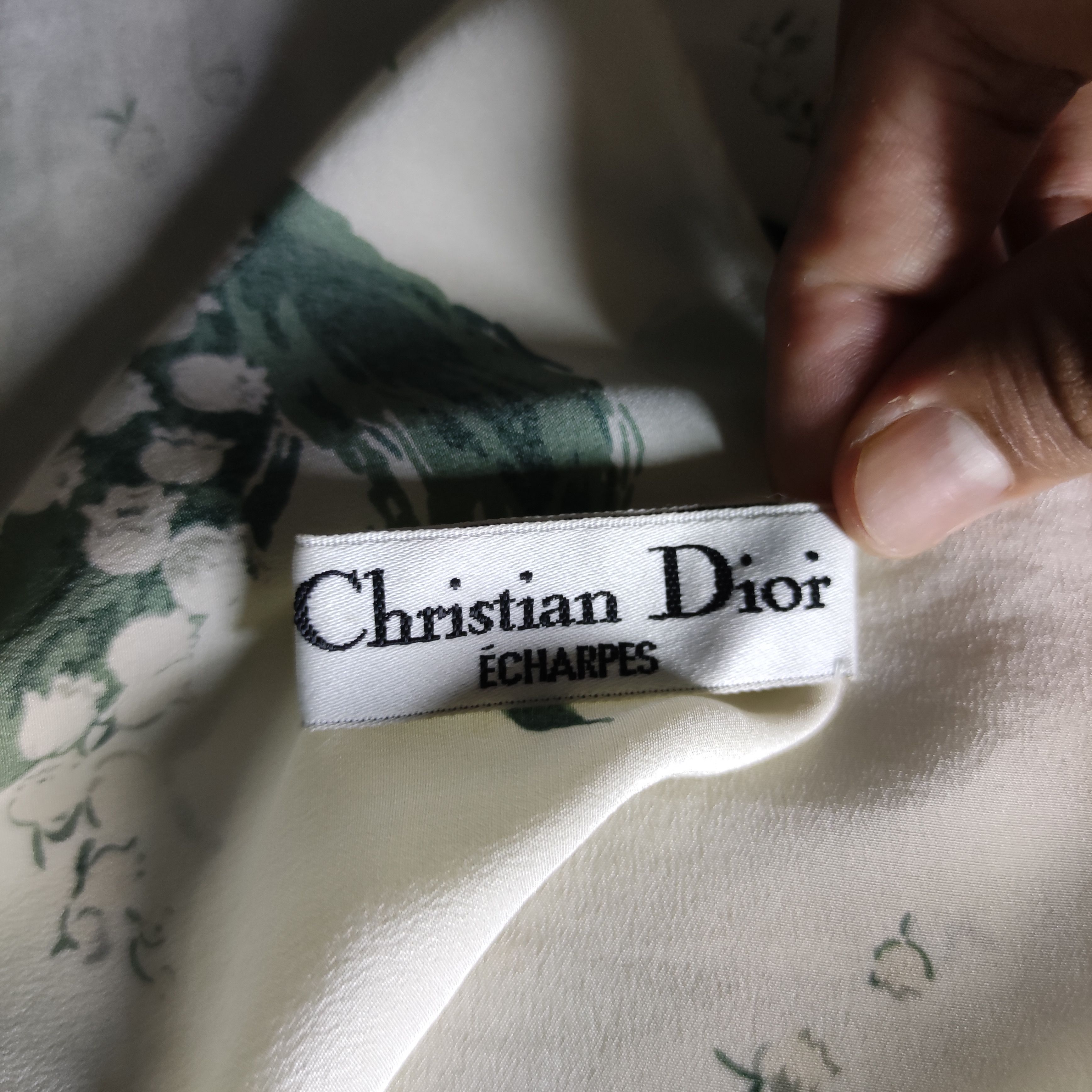 Christian Dior Monsieur × Vintage Vintage Christian Dior Echarper Flora Scarf Size ONE SIZE - 11 Thumbnail
