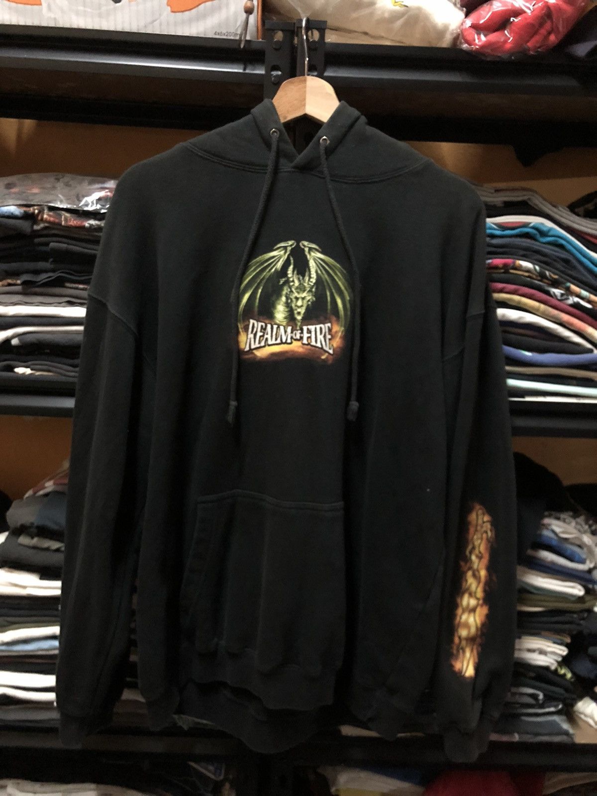 Playstation × The Game × Vintage Rare!! Vintage Realm Of Fire : God Of War Hoodie Size US L / EU 52-54 / 3 - 2 Thumbnail