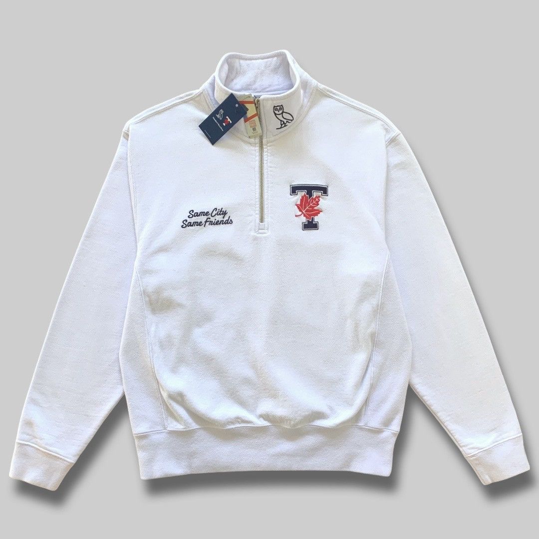 Drake OVO X UofT QUARTER ZIP SWEATSHIRT - White Size US XL / EU 56 / 4 - 2 Thumbnail