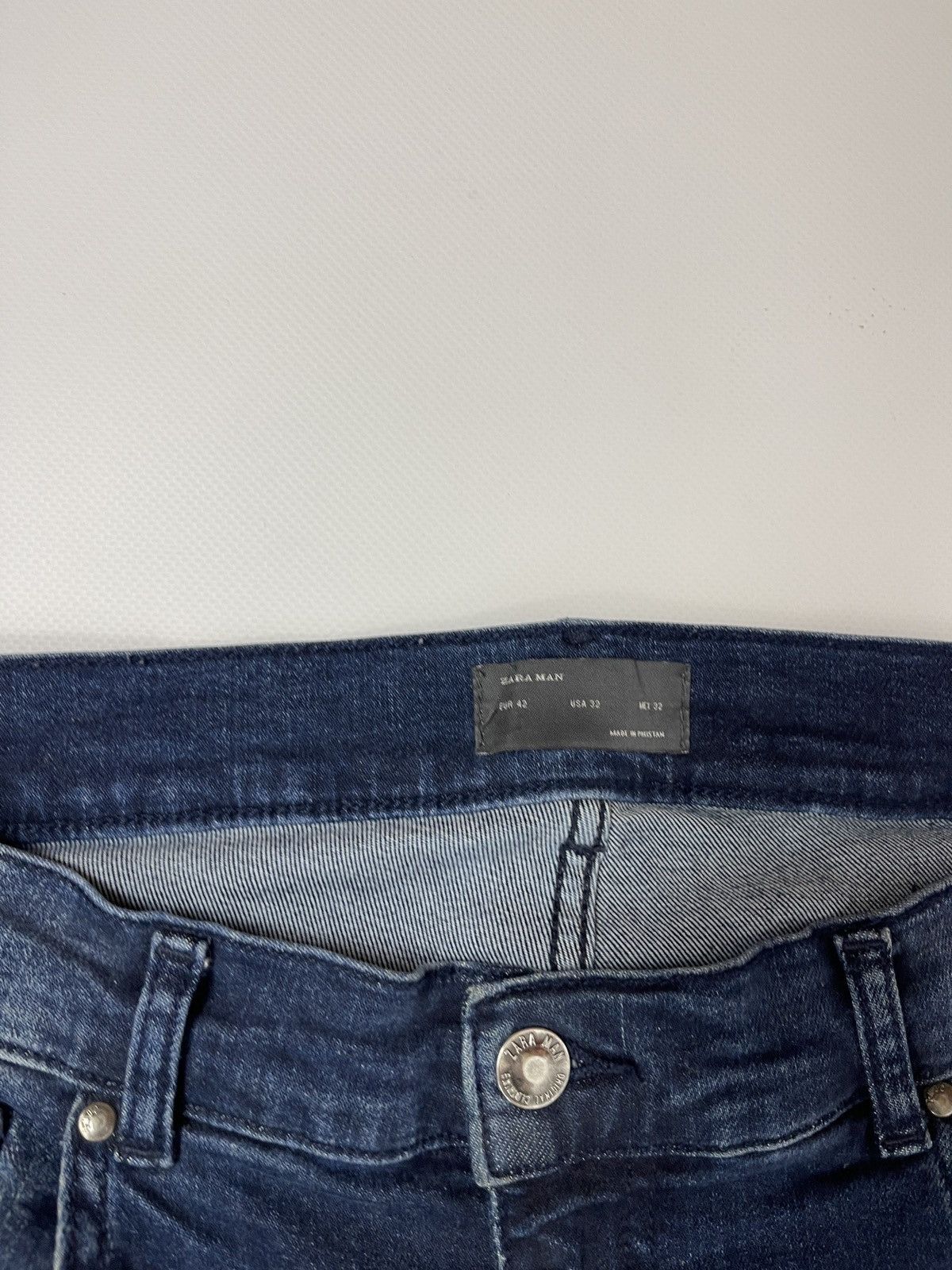 Zara Zara Man blue distressed biker jeans denim jeans pants Size US 34 / EU 50 - 8 Thumbnail