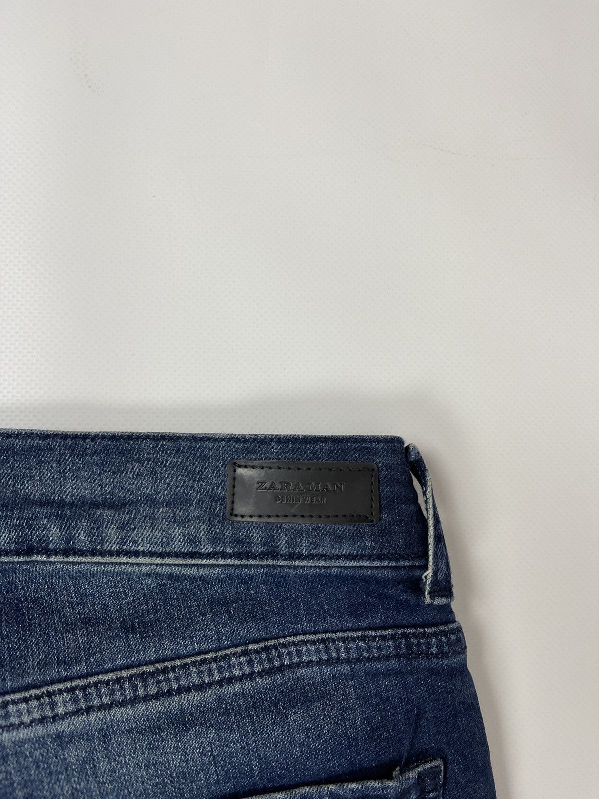 Zara Zara Man blue distressed biker jeans denim jeans pants Size US 34 / EU 50 - 12 Thumbnail