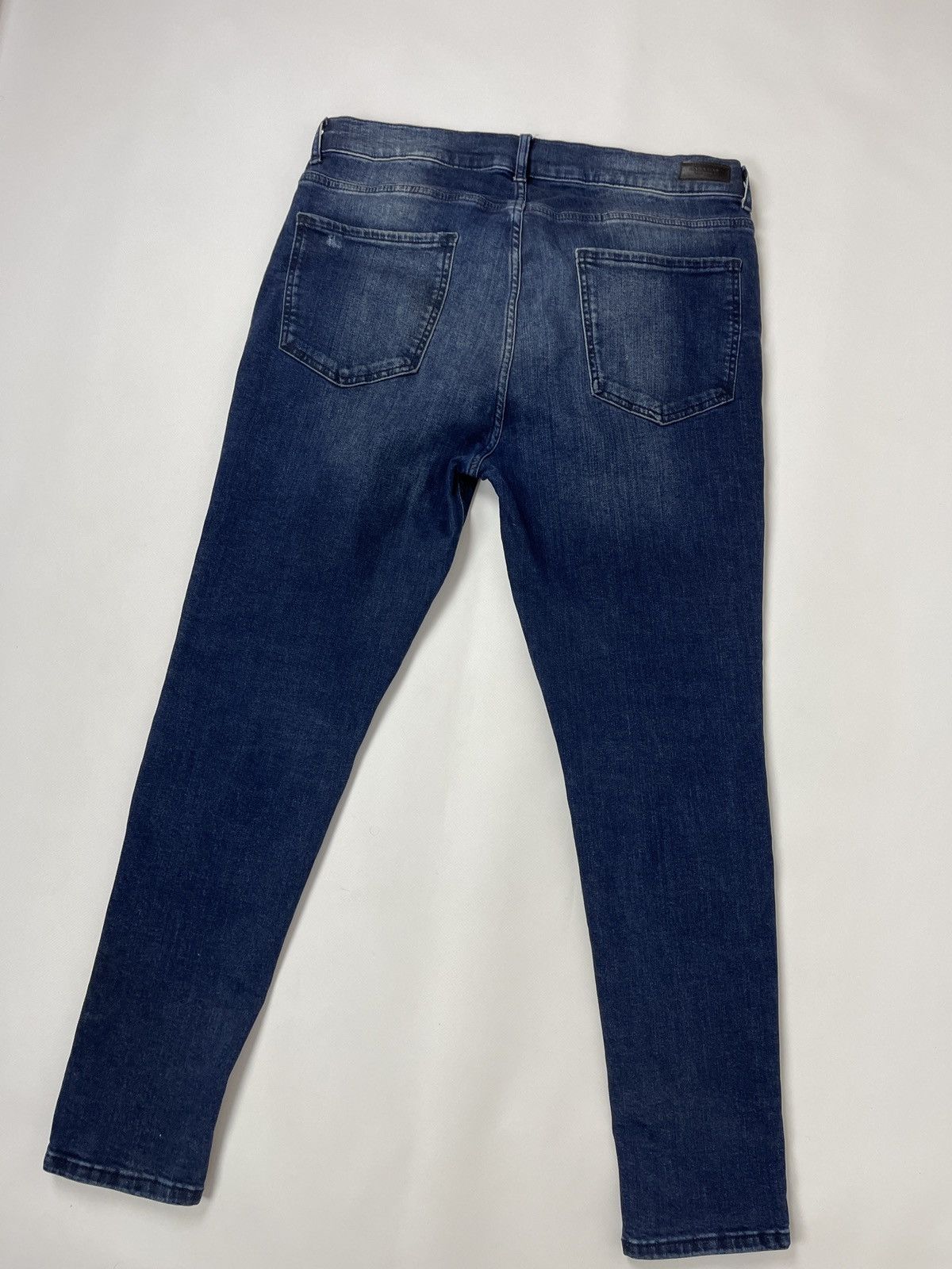 Zara Zara Man blue distressed biker jeans denim jeans pants Size US 34 / EU 50 - 10 Thumbnail