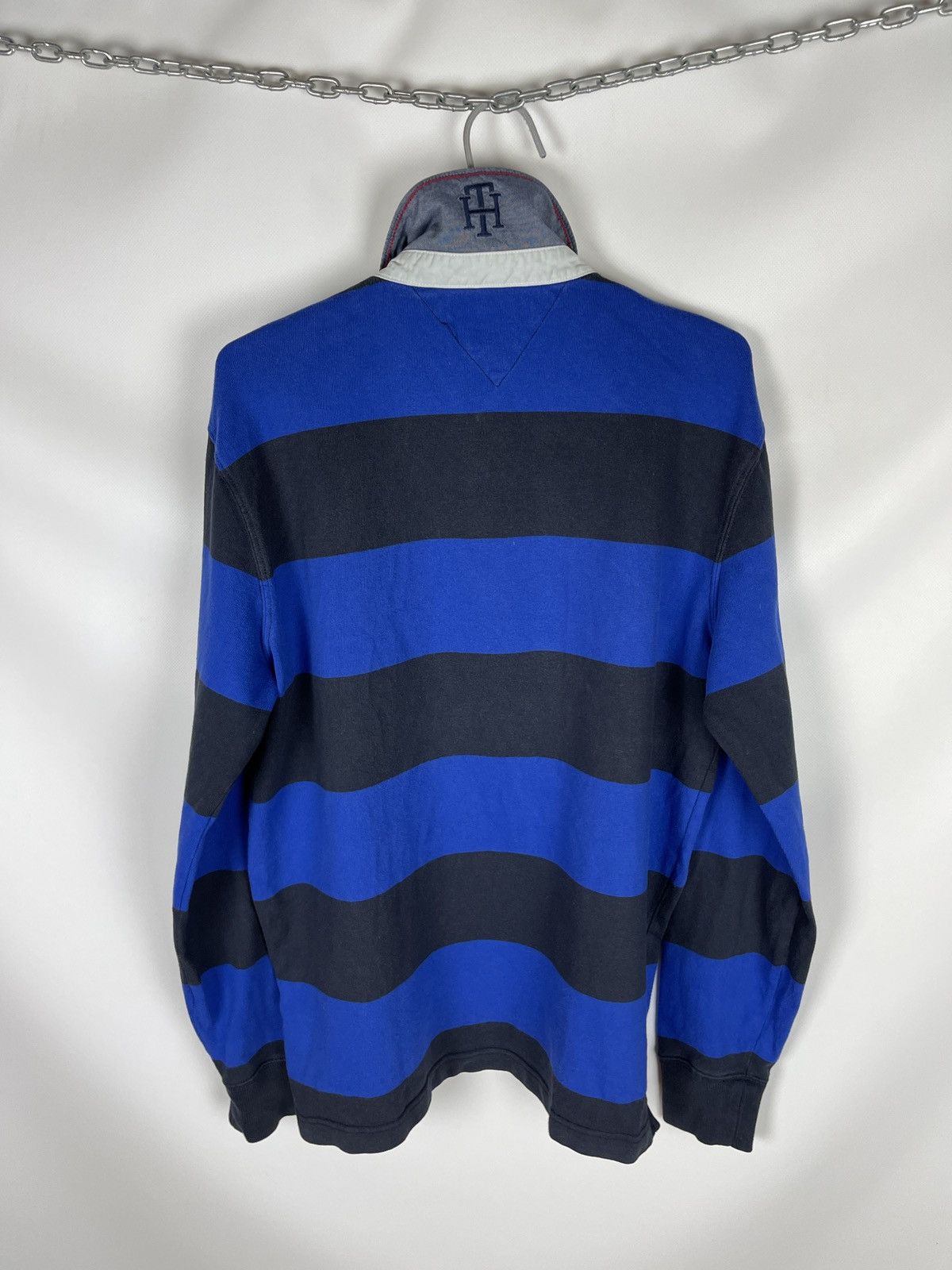 Tommy Hilfiger × Vintage Tommy Hilfiger vintage fit blue navy rugby polo tee shirt Size US L / EU 52-54 / 3 - 9 Thumbnail