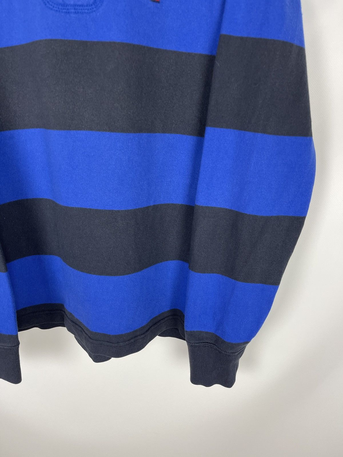 Tommy Hilfiger × Vintage Tommy Hilfiger vintage fit blue navy rugby polo tee shirt Size US L / EU 52-54 / 3 - 6 Thumbnail