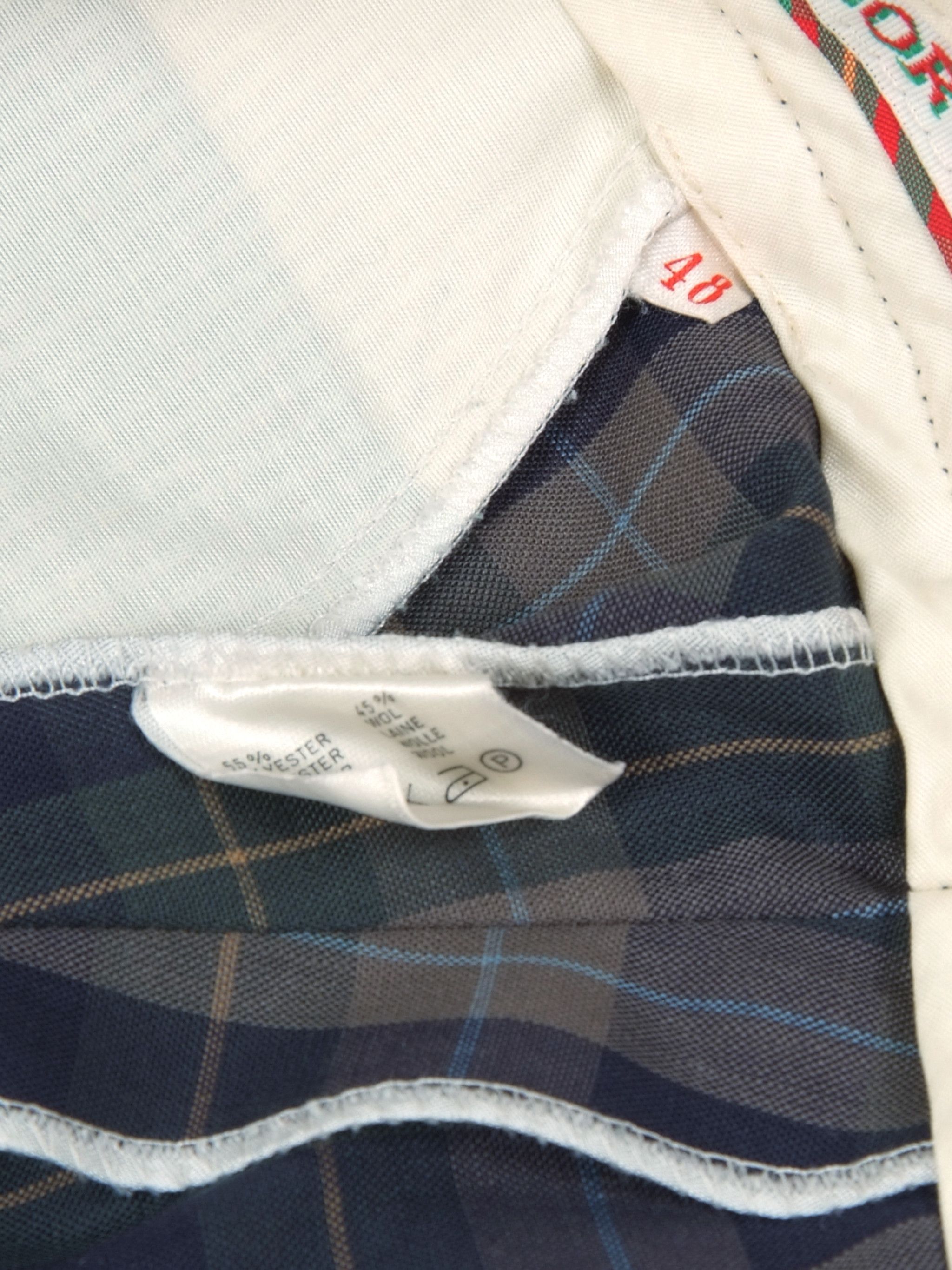McGregor × Vintage Vintage 90's Check Wool Preppy High Waist Trousers (32/M) Size US 32 / EU 48 - 3 Thumbnail