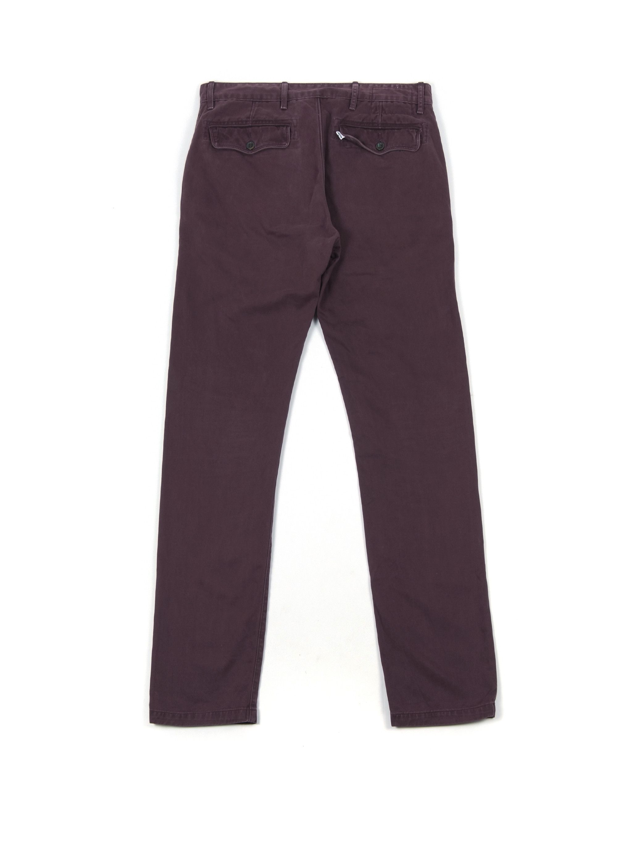 Levi's Levi's Cotton Burgundy Chino Pants W31 L32 Size US 31 - 2 Thumbnail