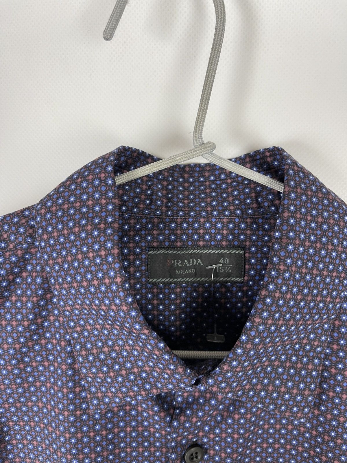 Prada Prada luxury pattern long sleeve shirt size 40 Size US M / EU 48-50 / 2 - 9 Thumbnail