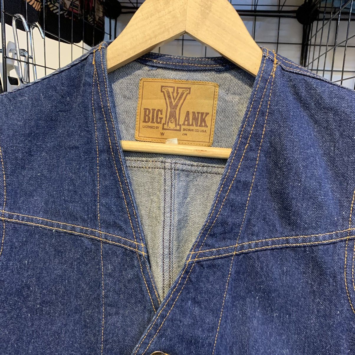Vintage 90s Bigyank Denim Vest Usa Jeans M Size Rare Denim