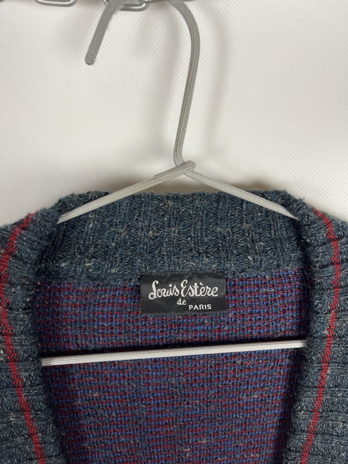 Vintage Louis Estere by Paris vintage 90s wool cashmere cardigan Size US L / EU 52-54 / 3 - 9 Thumbnail
