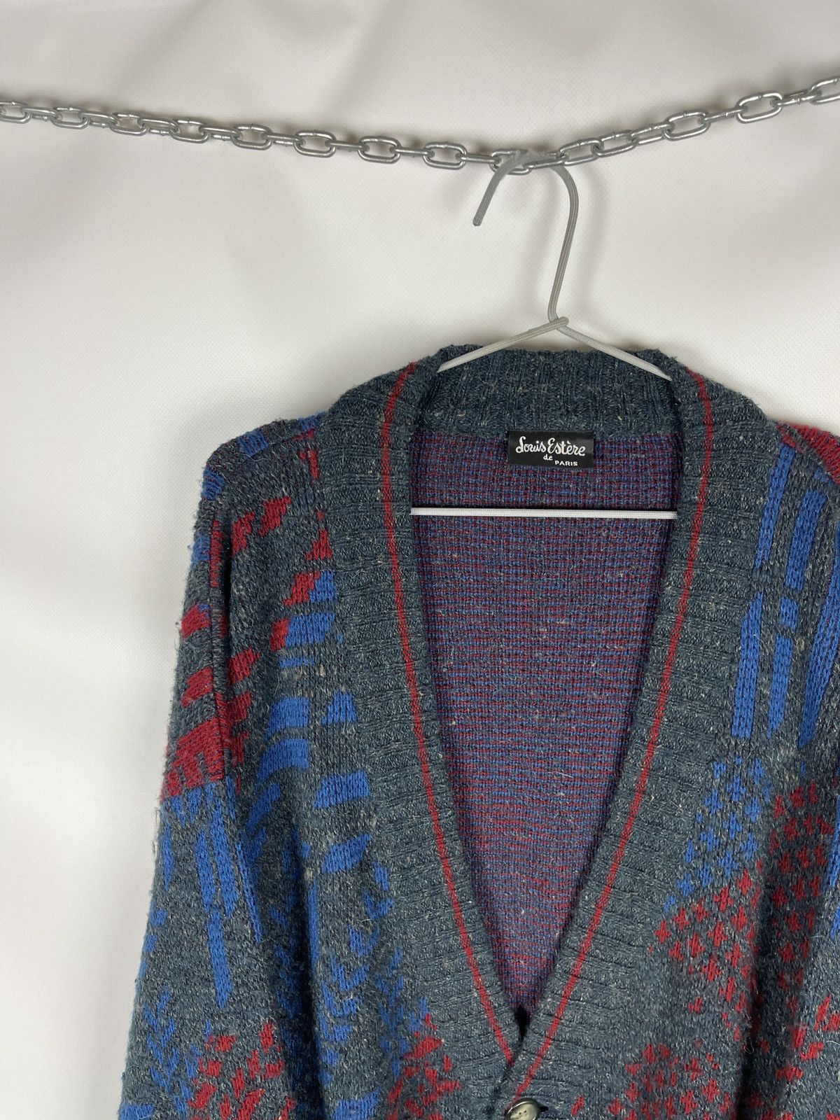 Vintage Louis Estere by Paris vintage 90s wool cashmere cardigan Size US L / EU 52-54 / 3 - 3 Thumbnail