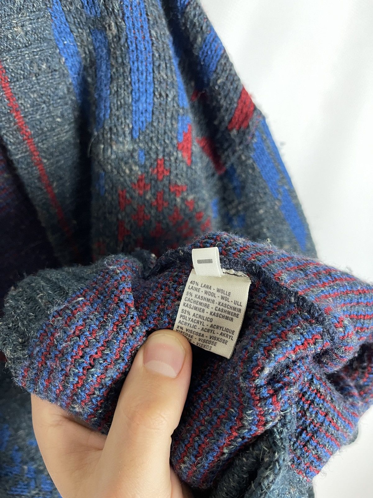 Vintage Louis Estere by Paris vintage 90s wool cashmere cardigan Size US L / EU 52-54 / 3 - 12 Thumbnail