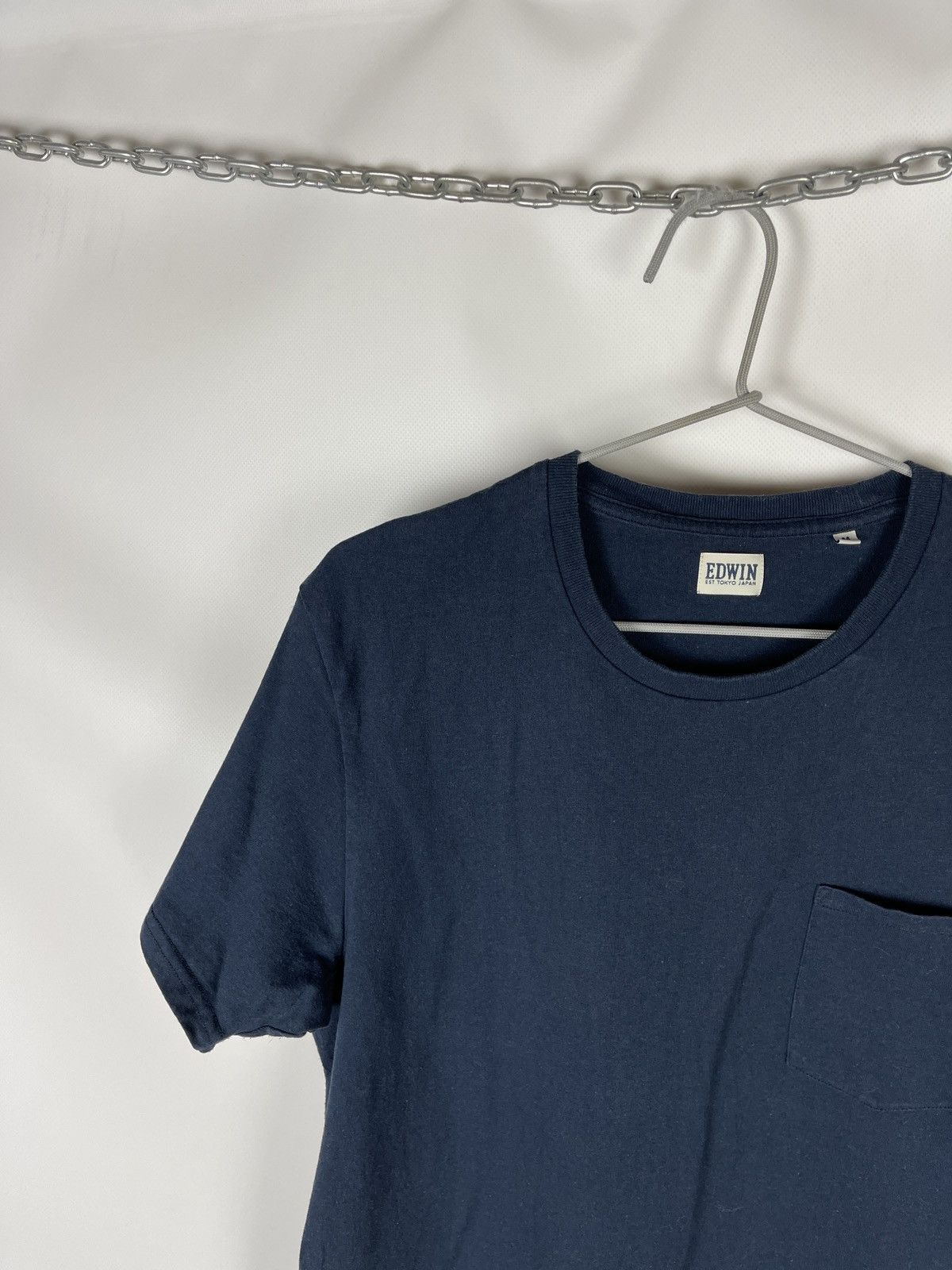 Edwin Edwin Pocket T-Shirt blue navy Size US M / EU 48-50 / 2 - 2 Thumbnail