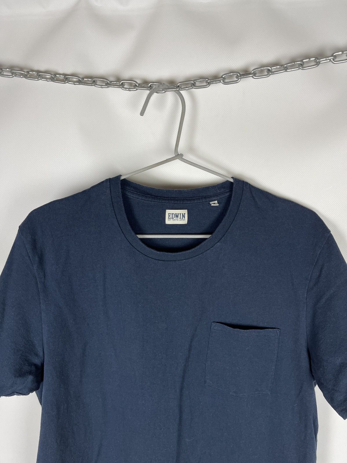 Edwin Edwin Pocket T-Shirt blue navy Size US M / EU 48-50 / 2 - 6 Thumbnail