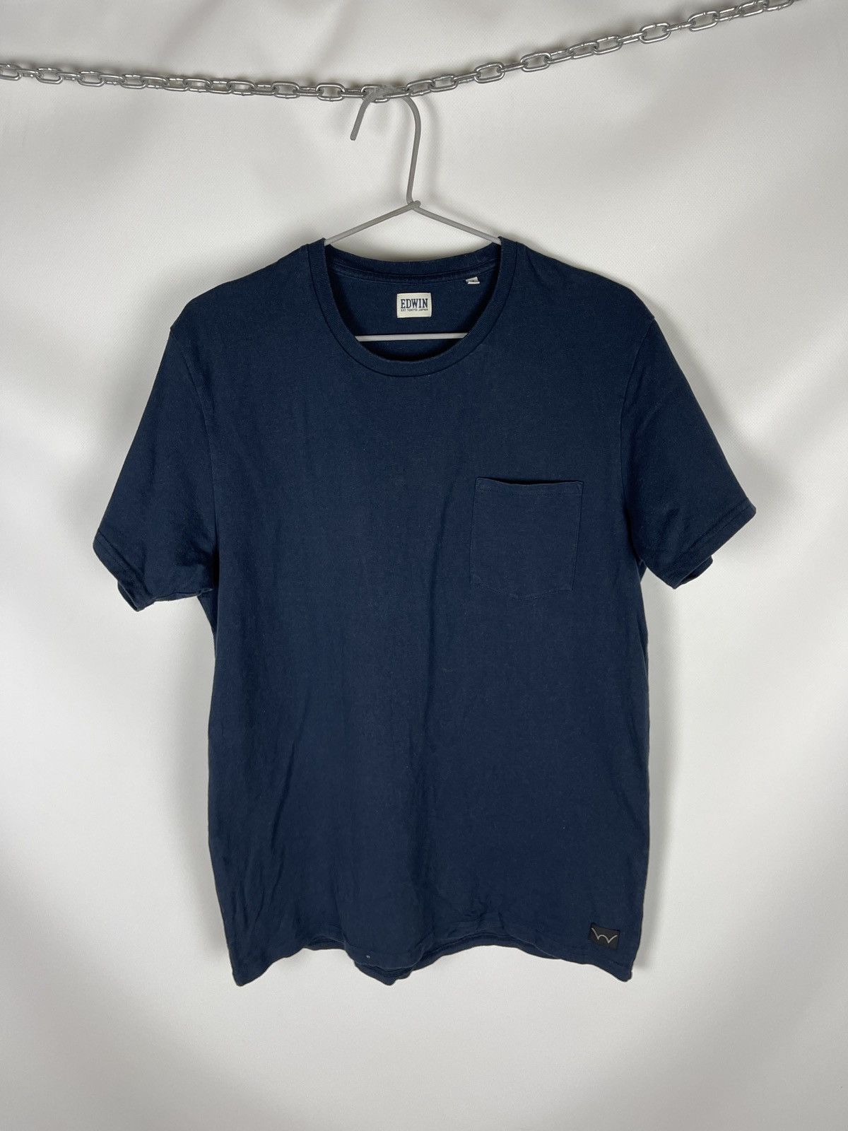 Edwin Edwin Pocket T-Shirt blue navy Size US M / EU 48-50 / 2 - 1 Thumbnail