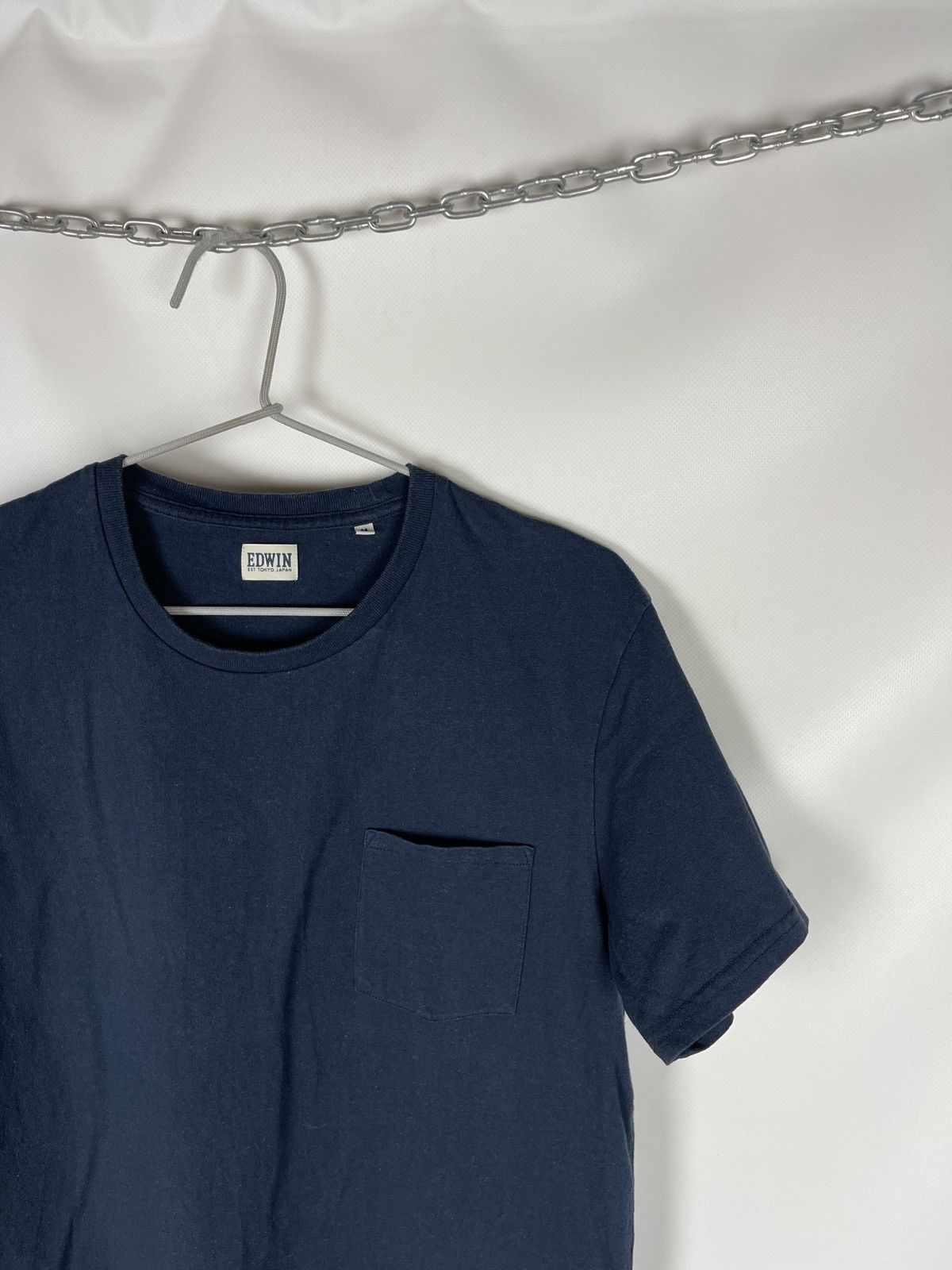 Edwin Edwin Pocket T-Shirt blue navy Size US M / EU 48-50 / 2 - 3 Thumbnail