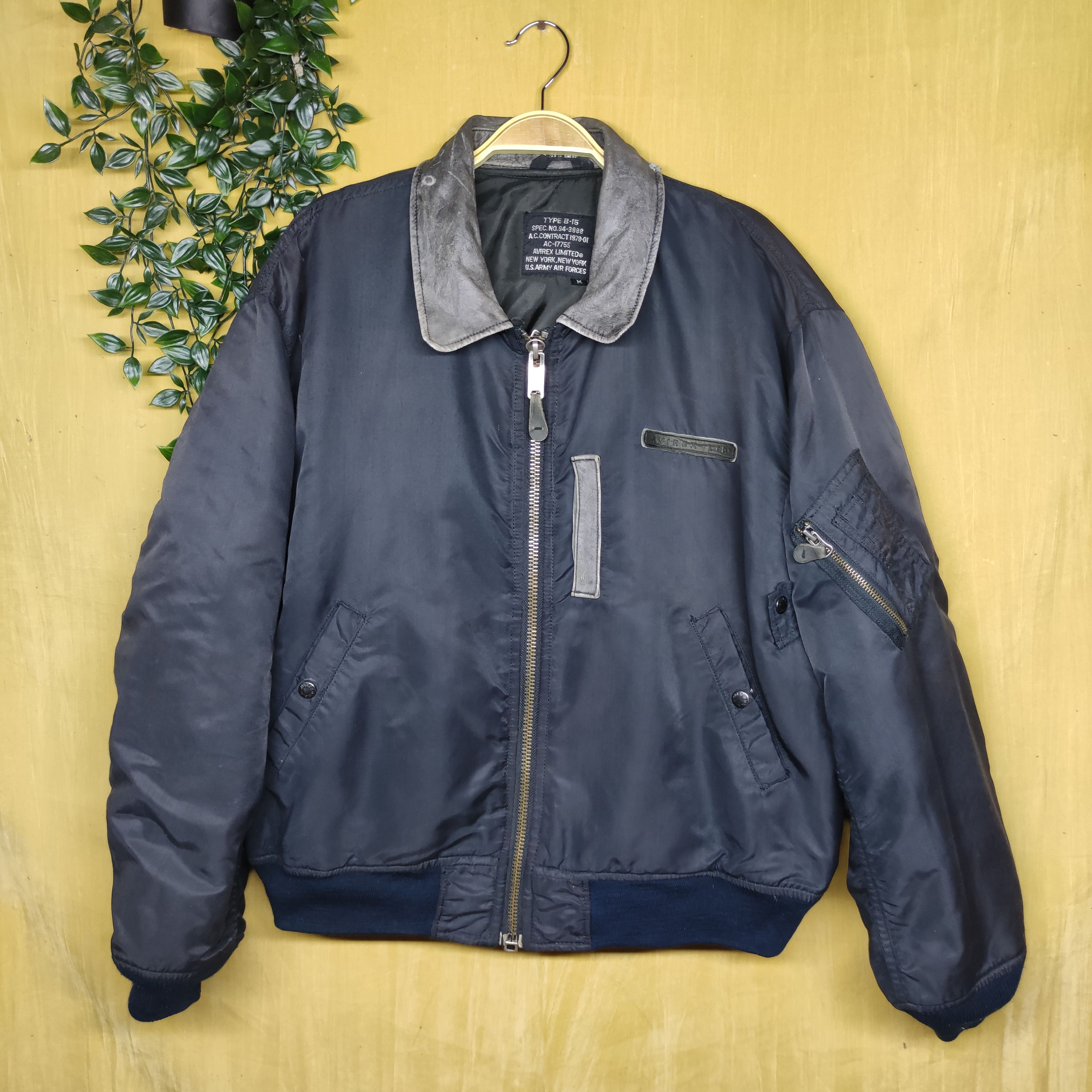 Avirex 💥 Avirex Bomber Appreciation War Service 1987 Army Sz M Size US M / EU 48-50 / 2 - 2 Thumbnail