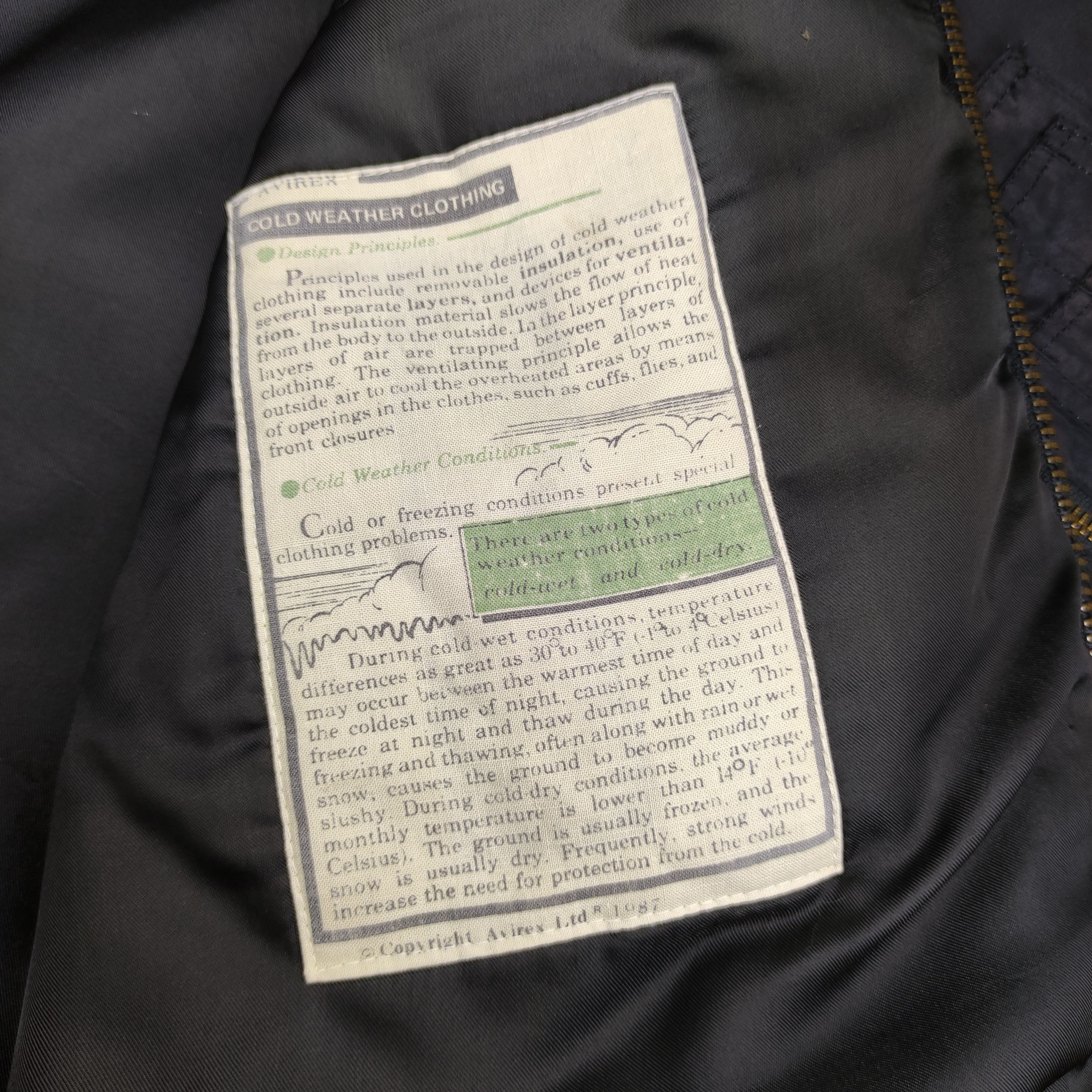 Avirex 💥 Avirex Bomber Appreciation War Service 1987 Army Sz M Size US M / EU 48-50 / 2 - 20 Thumbnail