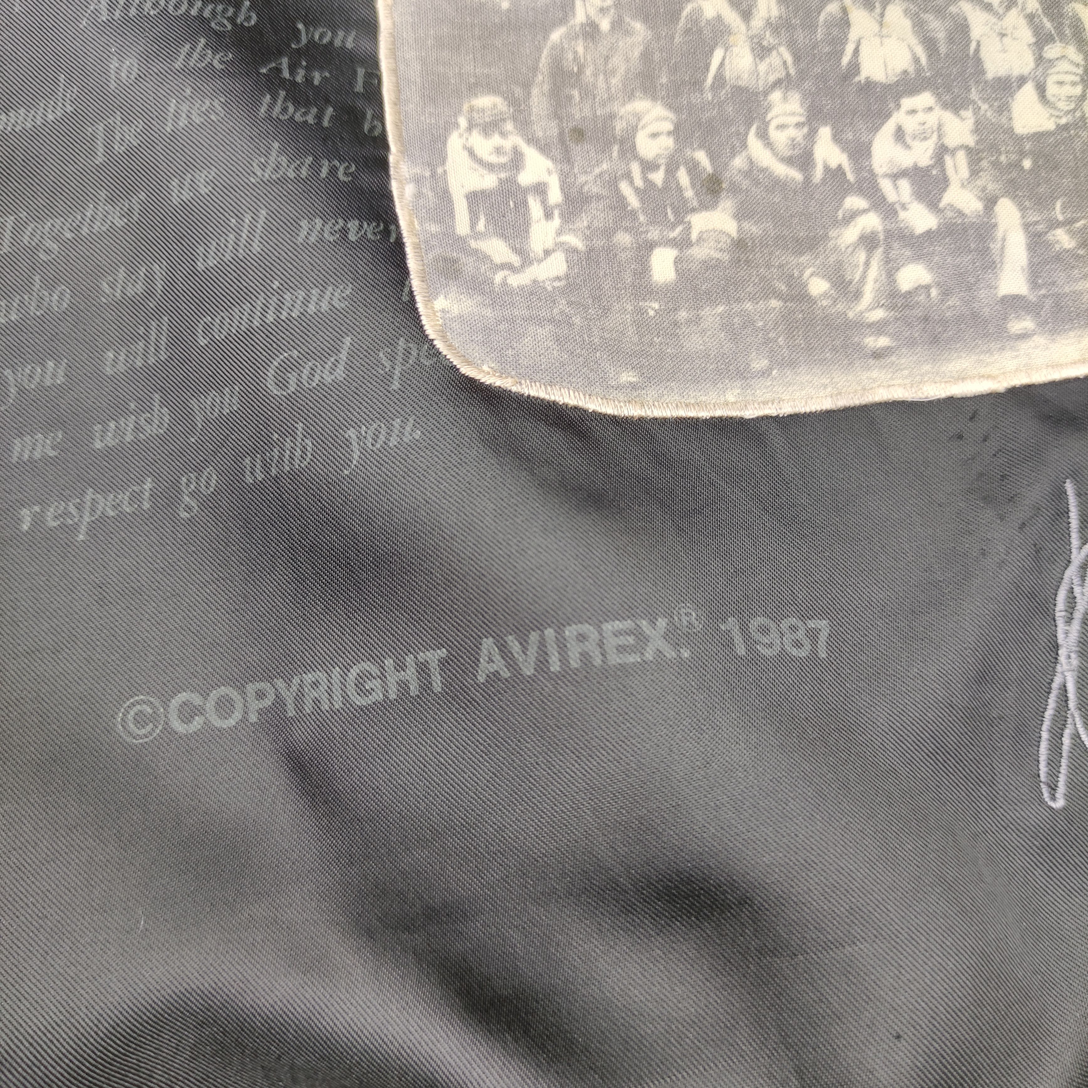 Avirex 💥 Avirex Bomber Appreciation War Service 1987 Army Sz M Size US M / EU 48-50 / 2 - 18 Thumbnail