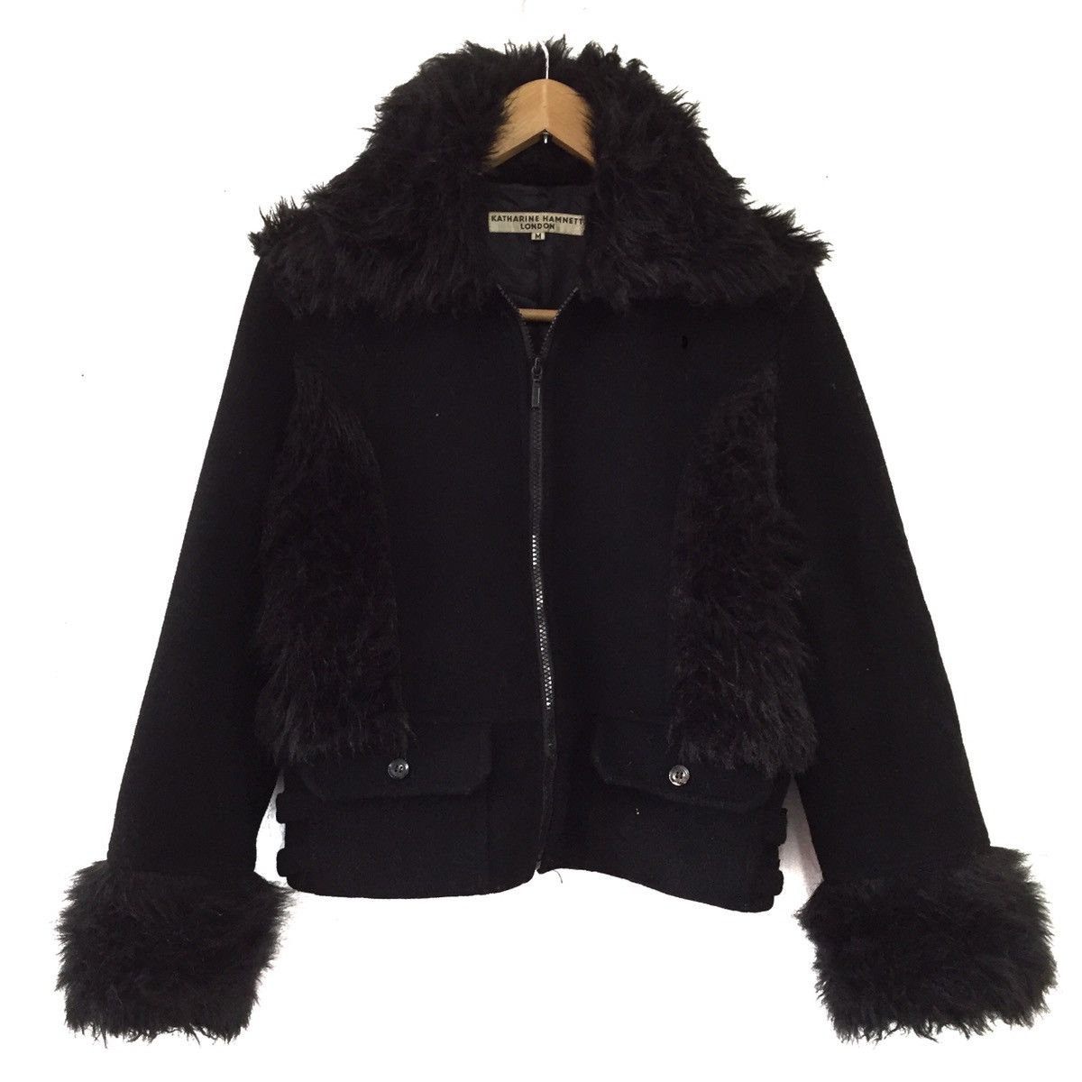 Katharine Hamnett London Rare Katherine hamnett fur jacket luxury ...