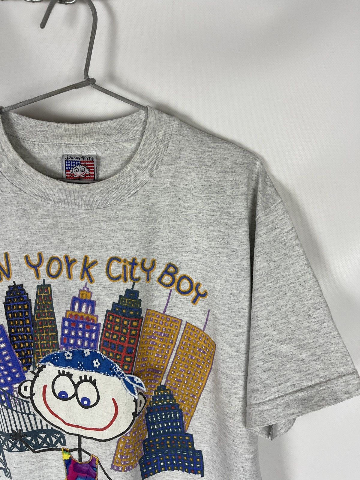 Vintage Danny First New York City Boy Vintage 90s made in USA tee Size US L / EU 52-54 / 3 - 3 Thumbnail