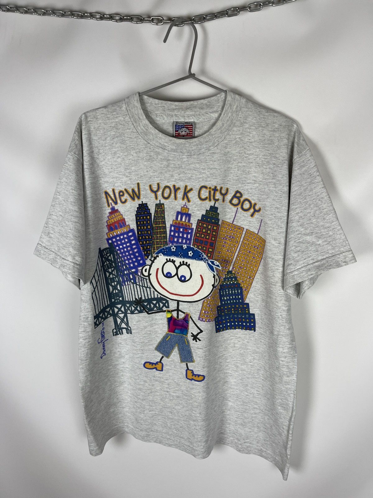 Vintage Danny First New York City Boy Vintage 90s made in USA tee Size US L / EU 52-54 / 3 - 4 Thumbnail