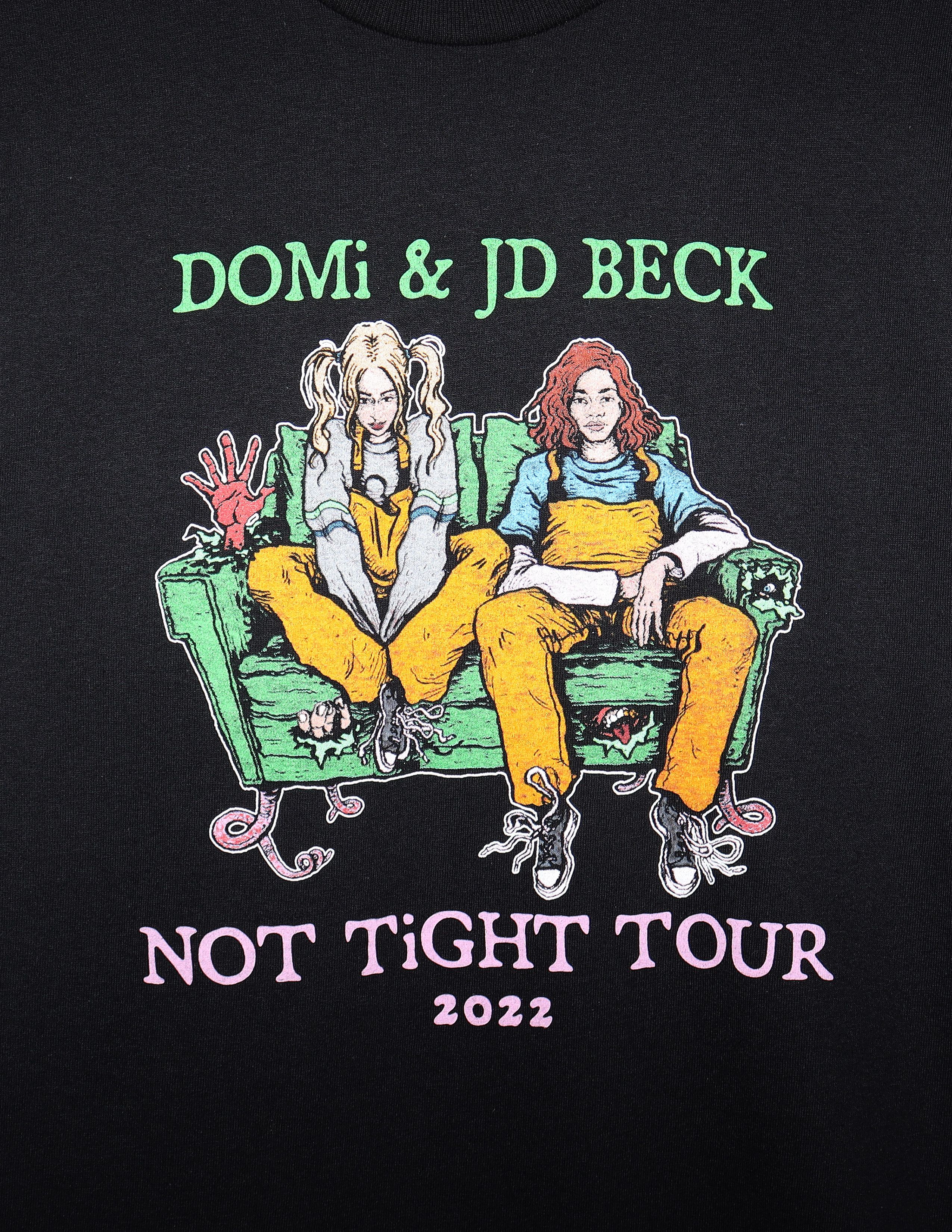 Band Tees DOMi & JD Beck Not Tight 2022 Tour Tee Size US L / EU 52-54 / 3 - 3 Thumbnail